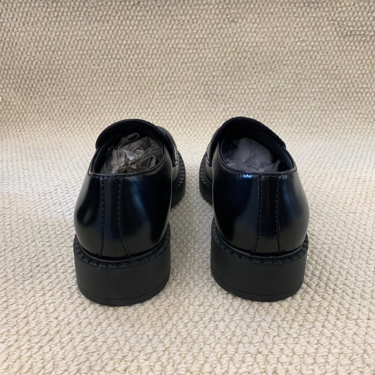 Prada Prada Leather Black Lowtop Sneakers 9.5 Men Size US 9.5 / EU 42-43 - 4 Thumbnail