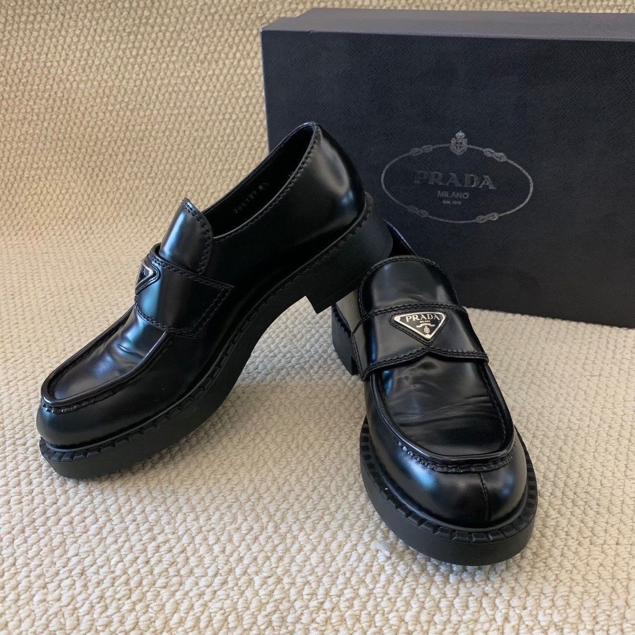 Prada Prada Leather Black Lowtop Sneakers 9.5 Men Size US 9.5 / EU 42-43 - 9 Thumbnail
