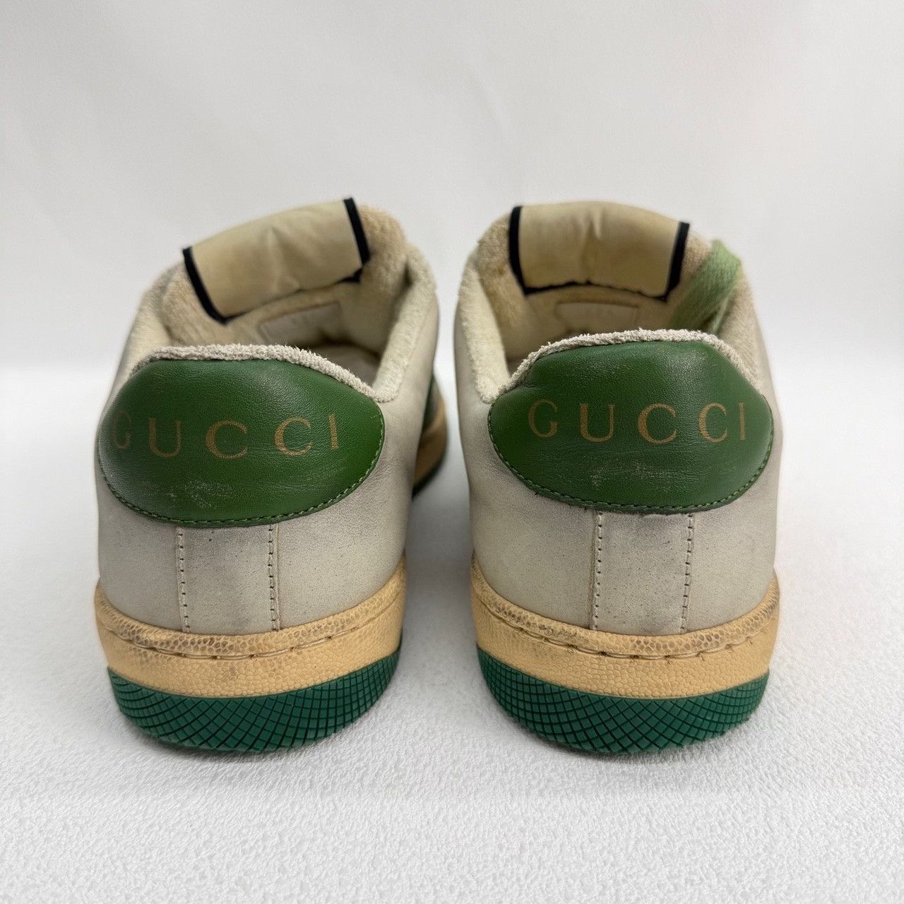 Gucci Gucci Distressed Green Lowtop Sneakers us_6-5 Women Size US 6.5 / IT 36.5 - 4 Thumbnail