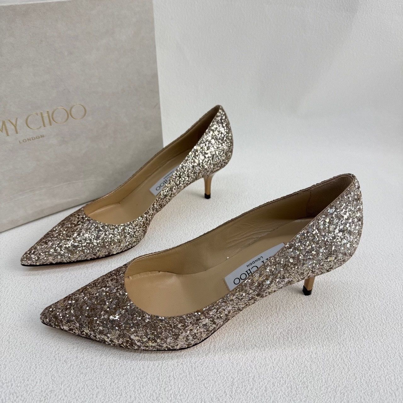 Jimmy Choo Jimmy Choo Gold Lowtop Sneakers us_6 Women Size US 6 / IT 36 - 2 Thumbnail