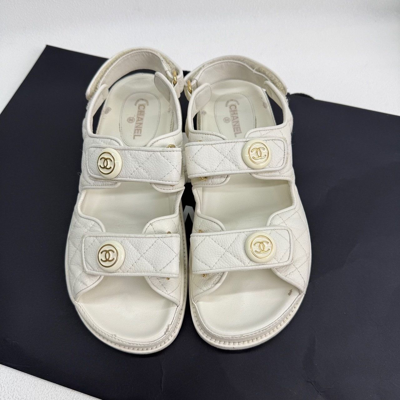 Chanel Chanel Retro White Sandals us_6-5 Women Size US 6.5 / IT 36.5 - 2 Thumbnail