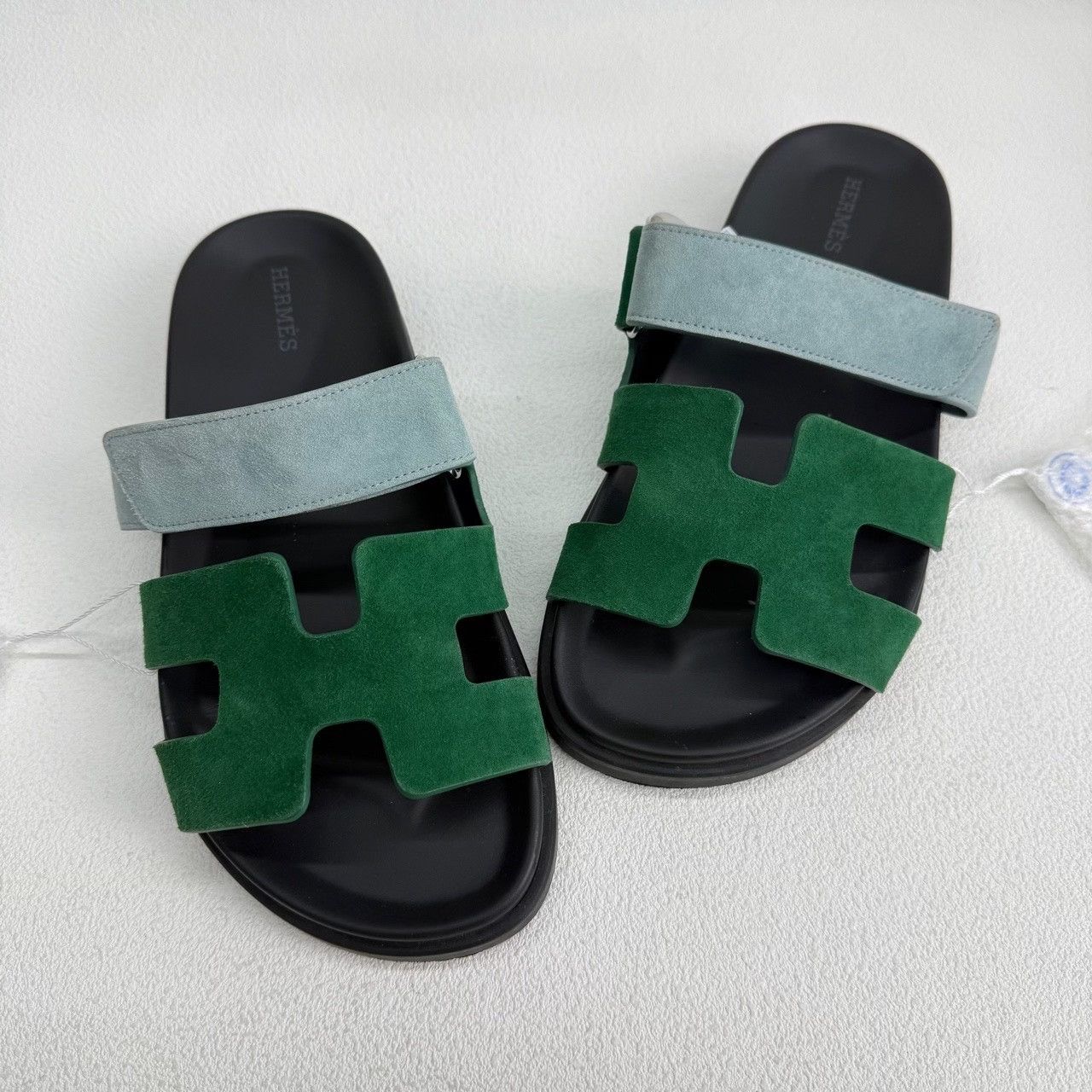 Hermes Hermes Suede Green Sandals us_6-5 Women Size US 6.5 / IT 36.5 - 8 Thumbnail