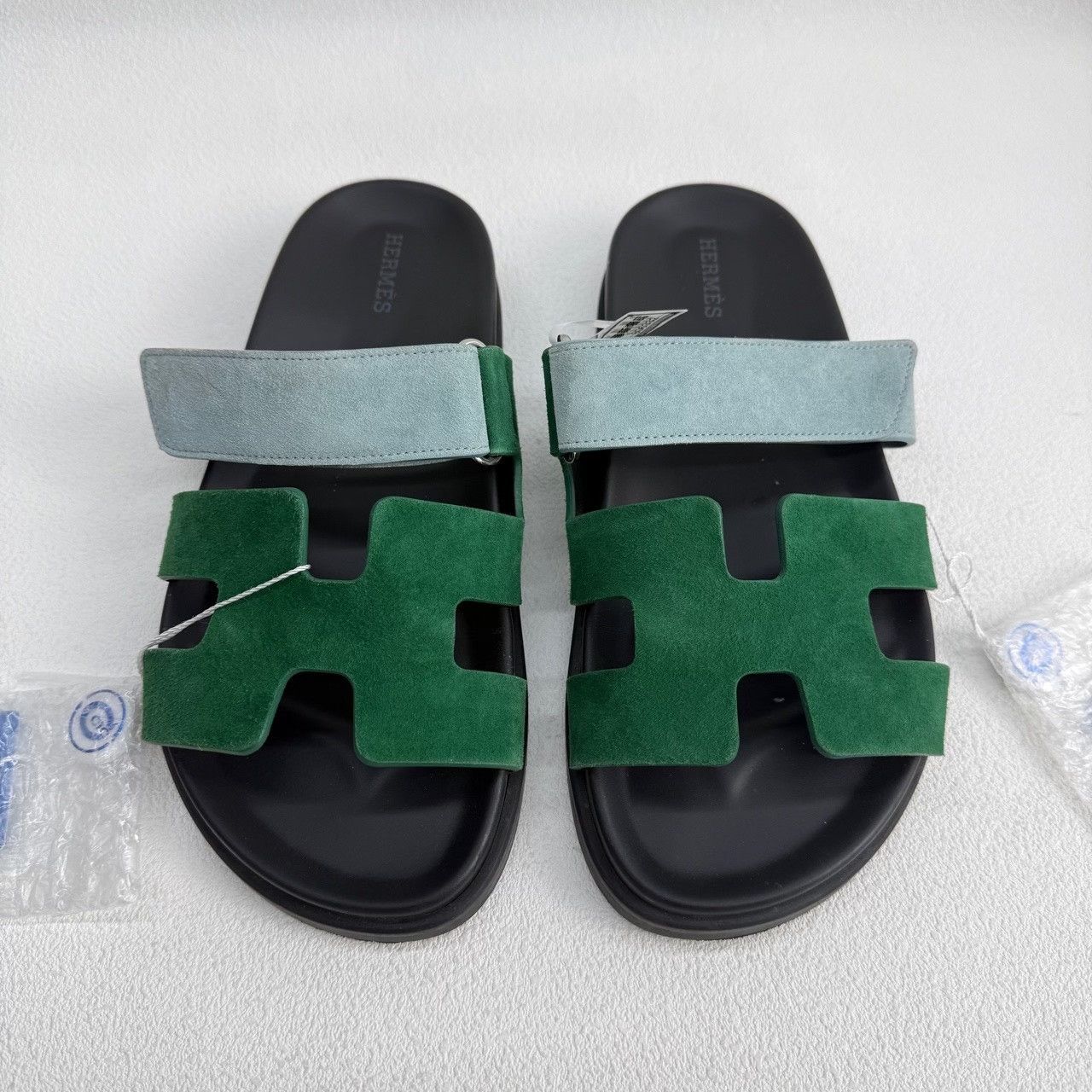 Hermes Hermes Suede Green Sandals us_6-5 Women Size US 6.5 / IT 36.5 - 2 Thumbnail