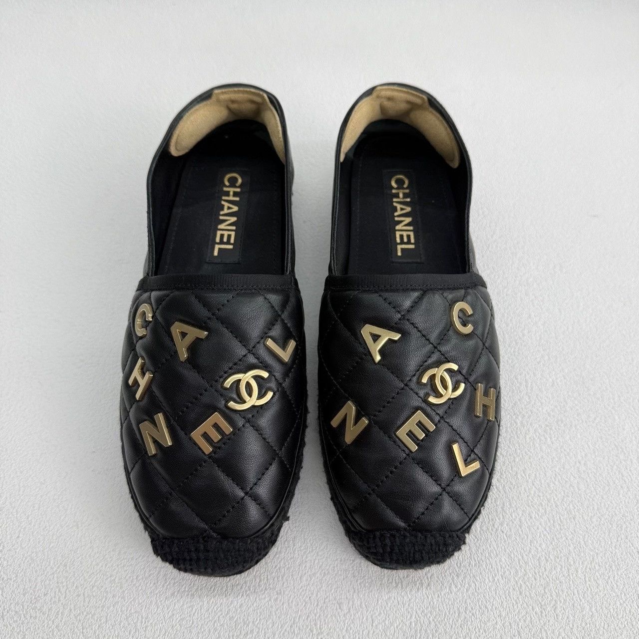 Chanel Chanel Retro Graphic Black Lowtop Sneakers us_7-5 Women Size US 7.5 / IT 37.5 - 2 Thumbnail