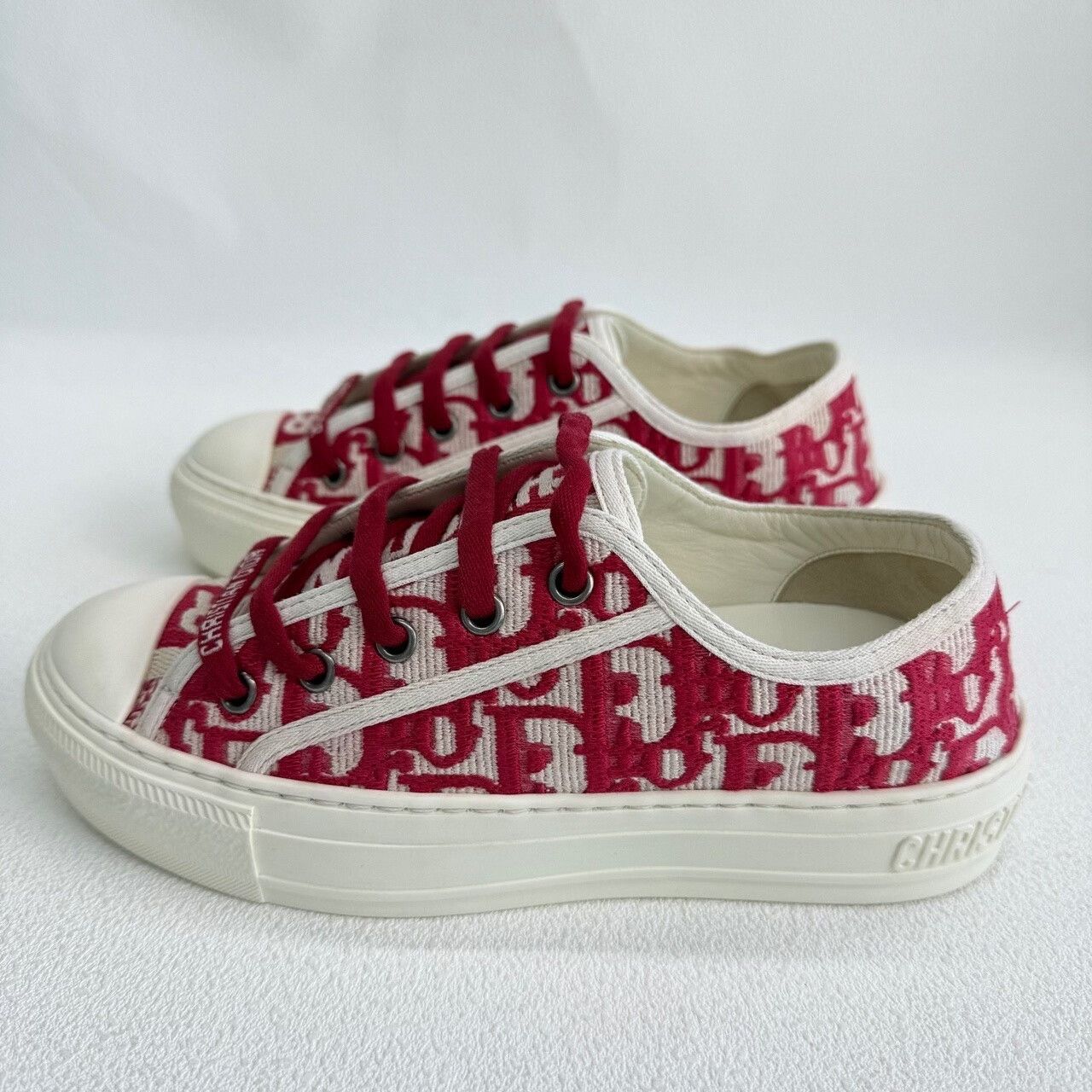 Dior Dior Red Lowtop Sneakers us_4 Women Size US 4 / IT 34 - 8 Thumbnail