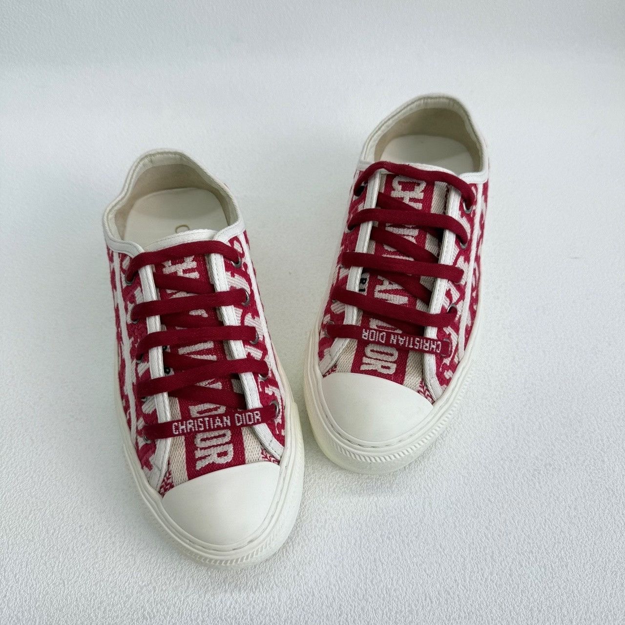 Dior Dior Red Lowtop Sneakers us_4 Women Size US 4 / IT 34 - 7 Thumbnail
