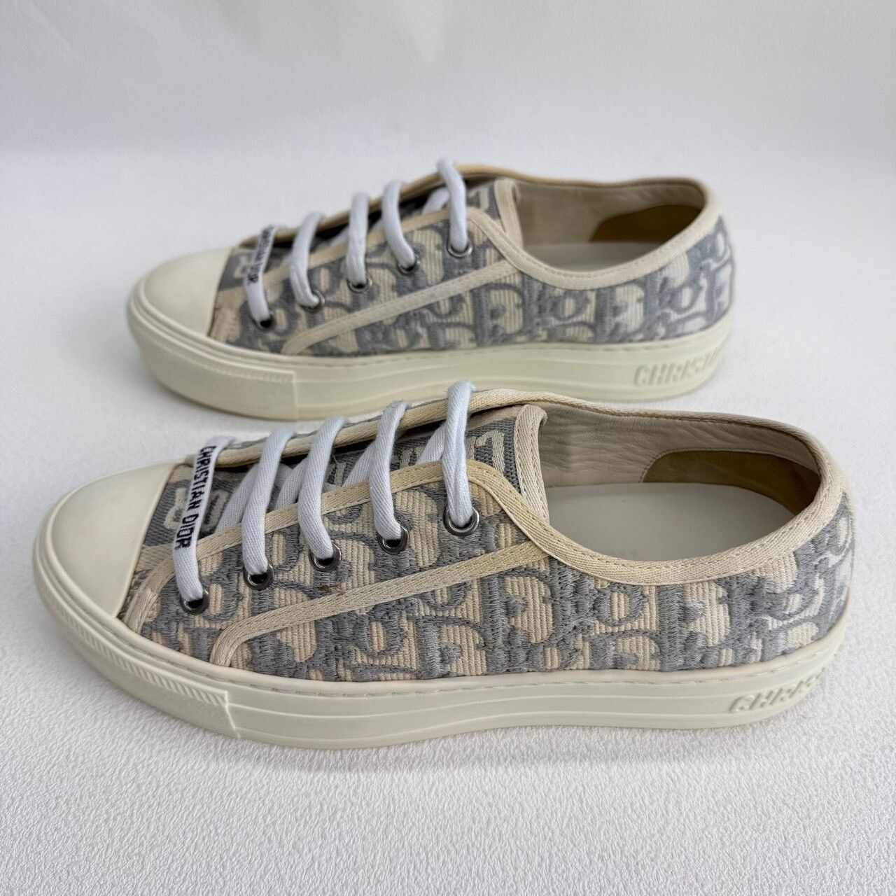 Dior Dior Retro Gray Lowtop Sneakers us_6 Women Size US 6 / IT 36 - 6 Thumbnail