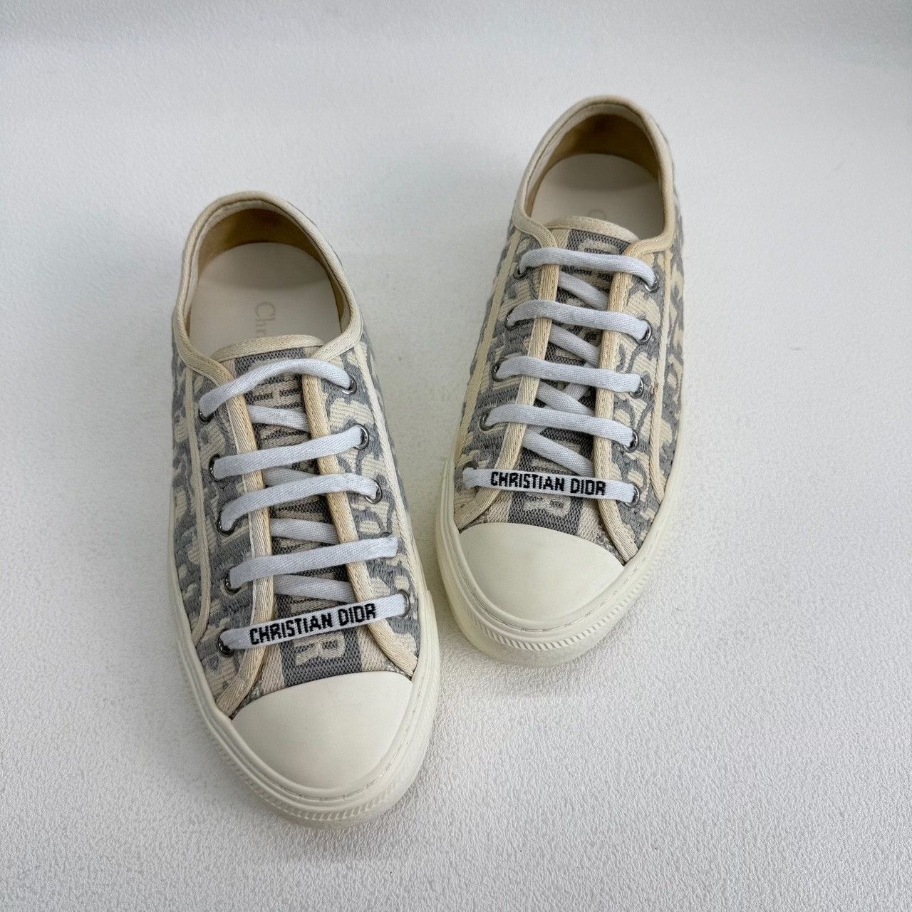 Dior Dior Retro Gray Lowtop Sneakers us_6 Women Size US 6 / IT 36 - 8 Thumbnail