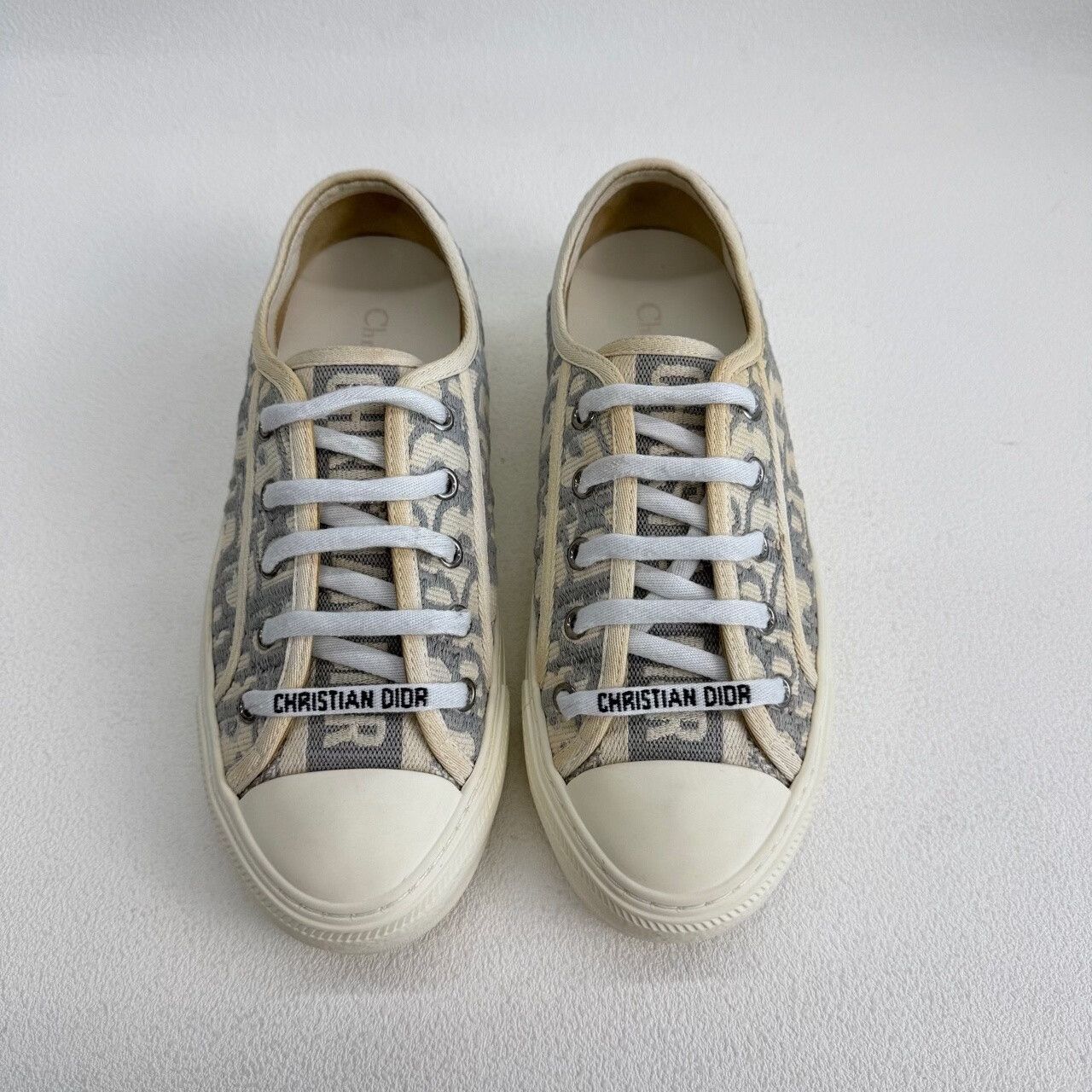 Dior Dior Retro Gray Lowtop Sneakers us_6 Women Size US 6 / IT 36 - 2 Thumbnail