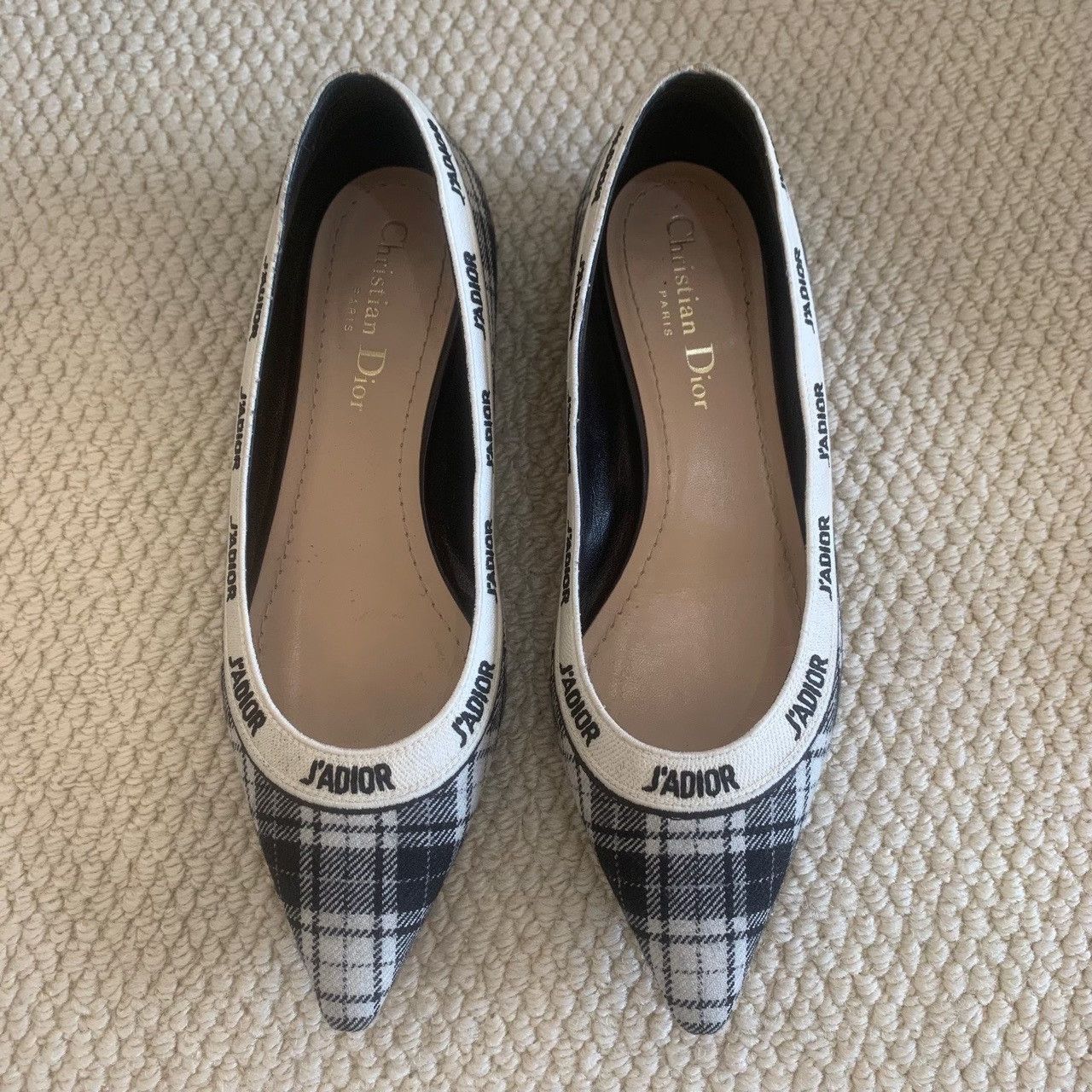 Dior Dior Plaid Black Lowtop Sneakers us_6 Women Size US 6 / IT 36 - 4 Thumbnail