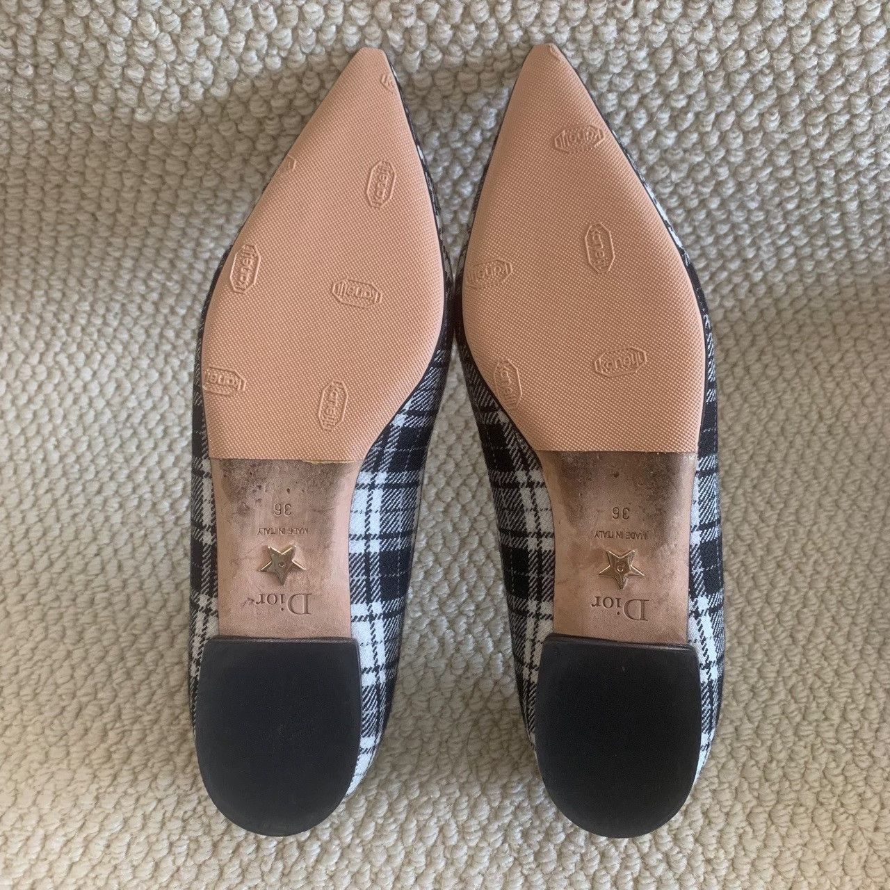 Dior Dior Plaid Black Lowtop Sneakers us_6 Women Size US 6 / IT 36 - 6 Thumbnail