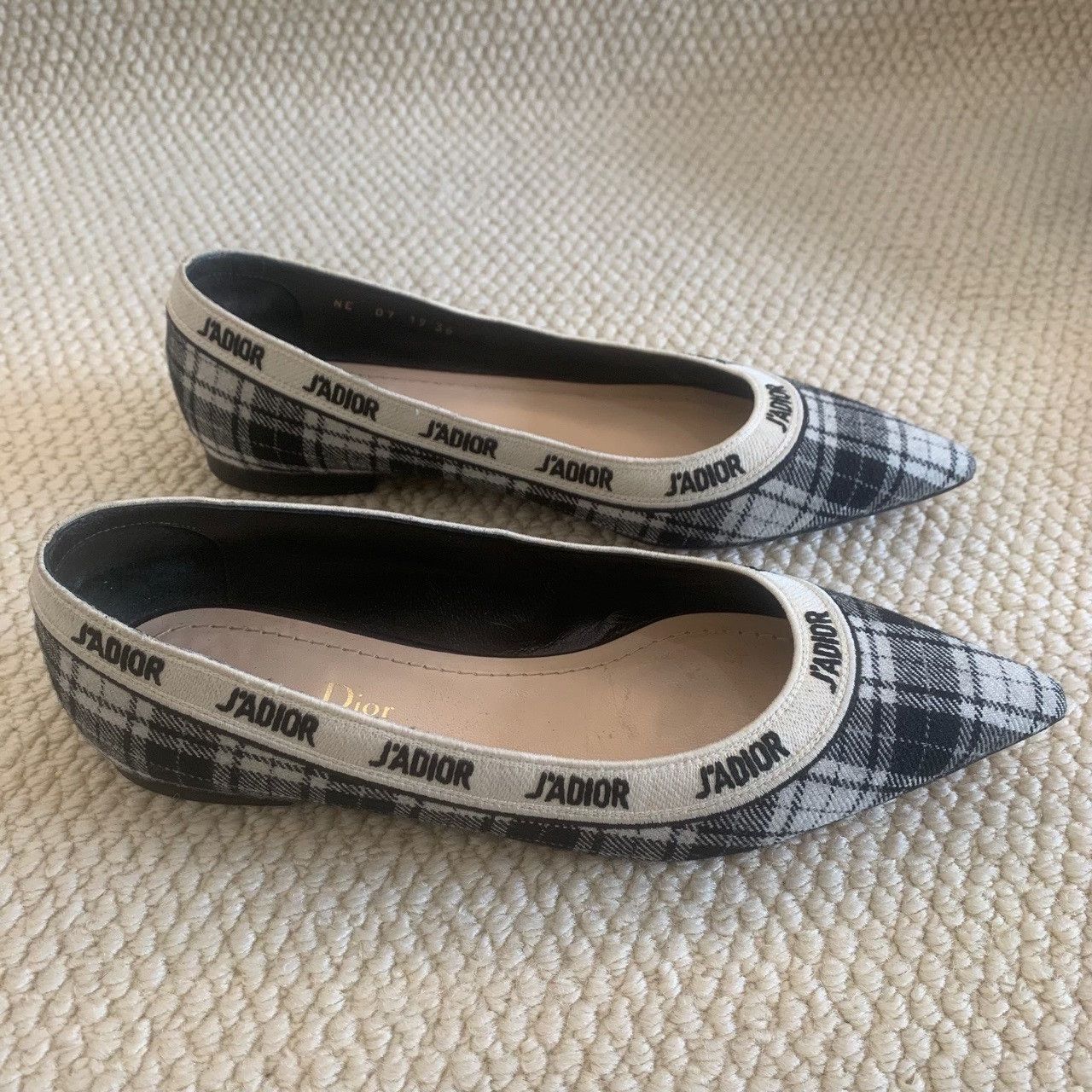 Dior Dior Plaid Black Lowtop Sneakers us_6 Women Size US 6 / IT 36 - 3 Thumbnail