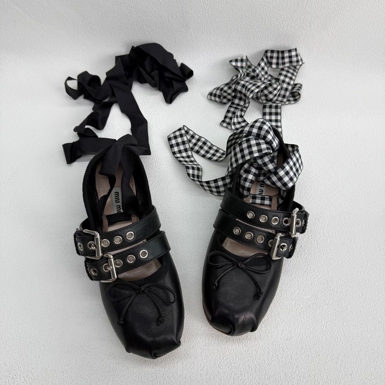 Miu Miu Miu Miu Casual Black Lowtop Sneakers us_5 Women Size US 5 / IT 35 - 7 Thumbnail