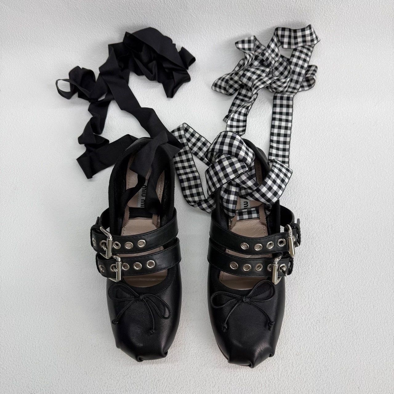 Miu Miu Miu Miu Casual Black Lowtop Sneakers us_5 Women Size US 5 / IT 35 - 2 Thumbnail