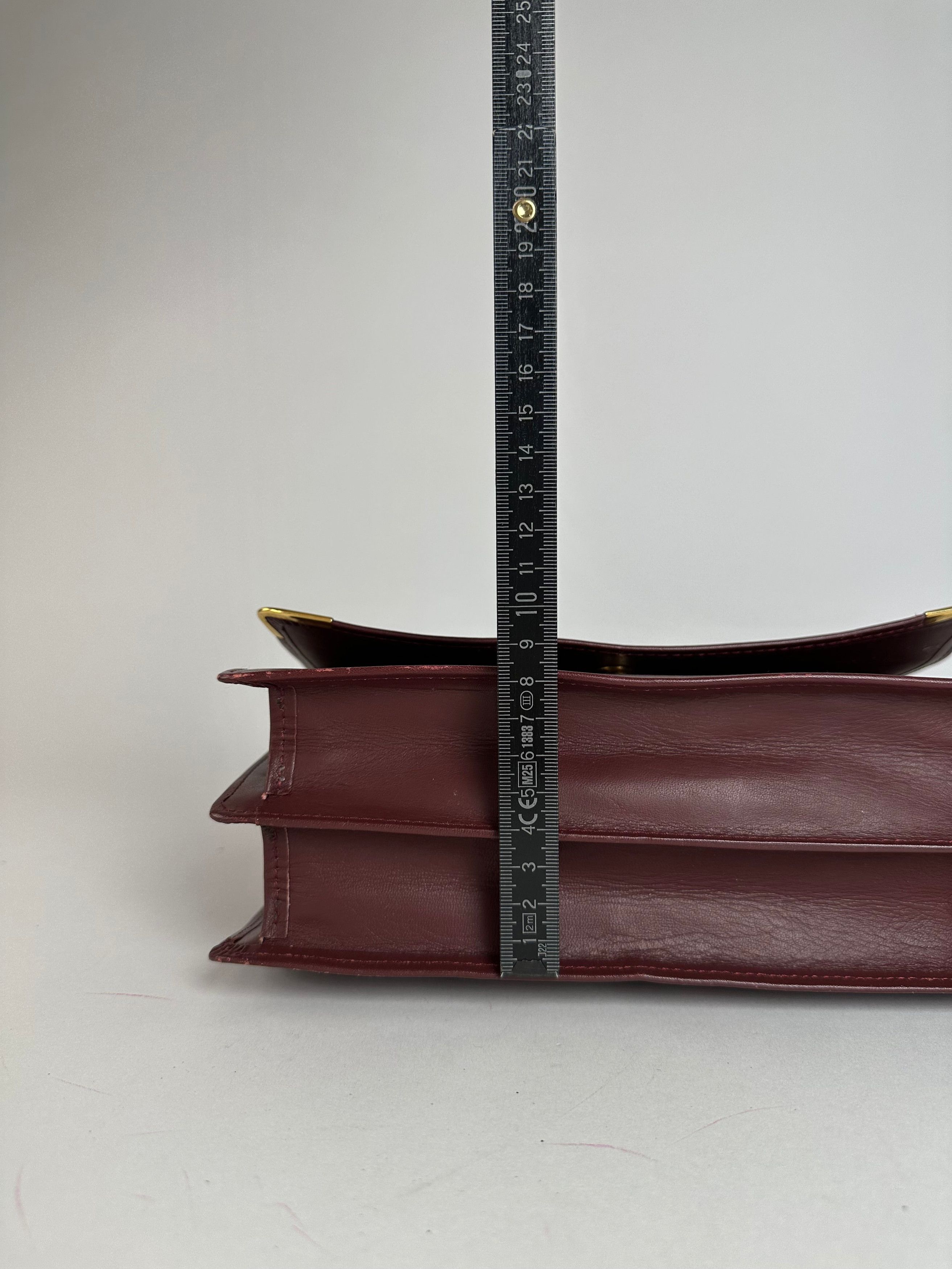 Cartier Vintage Leather Multiway Bag Burgundy Size ONE SIZE - 15 Thumbnail