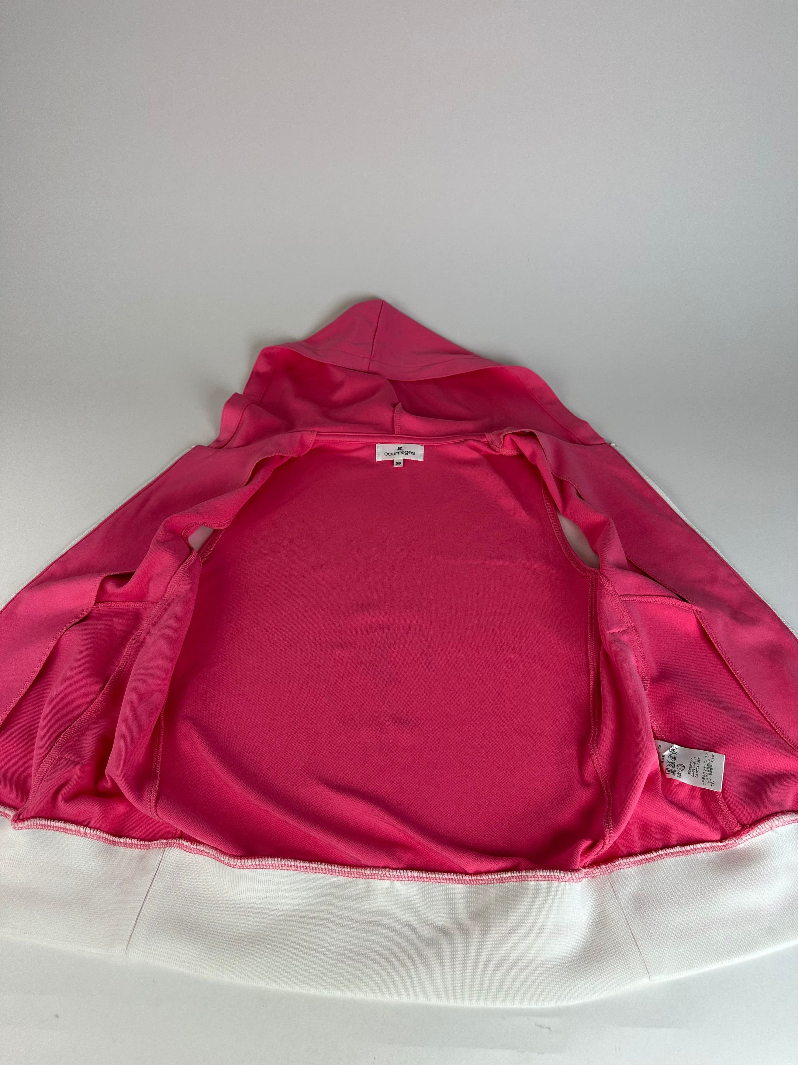 Courreges Vintage Sleeveless Zipper Sport Jacket Pink Size M / US 6-8 / IT 42-44 - 5 Thumbnail