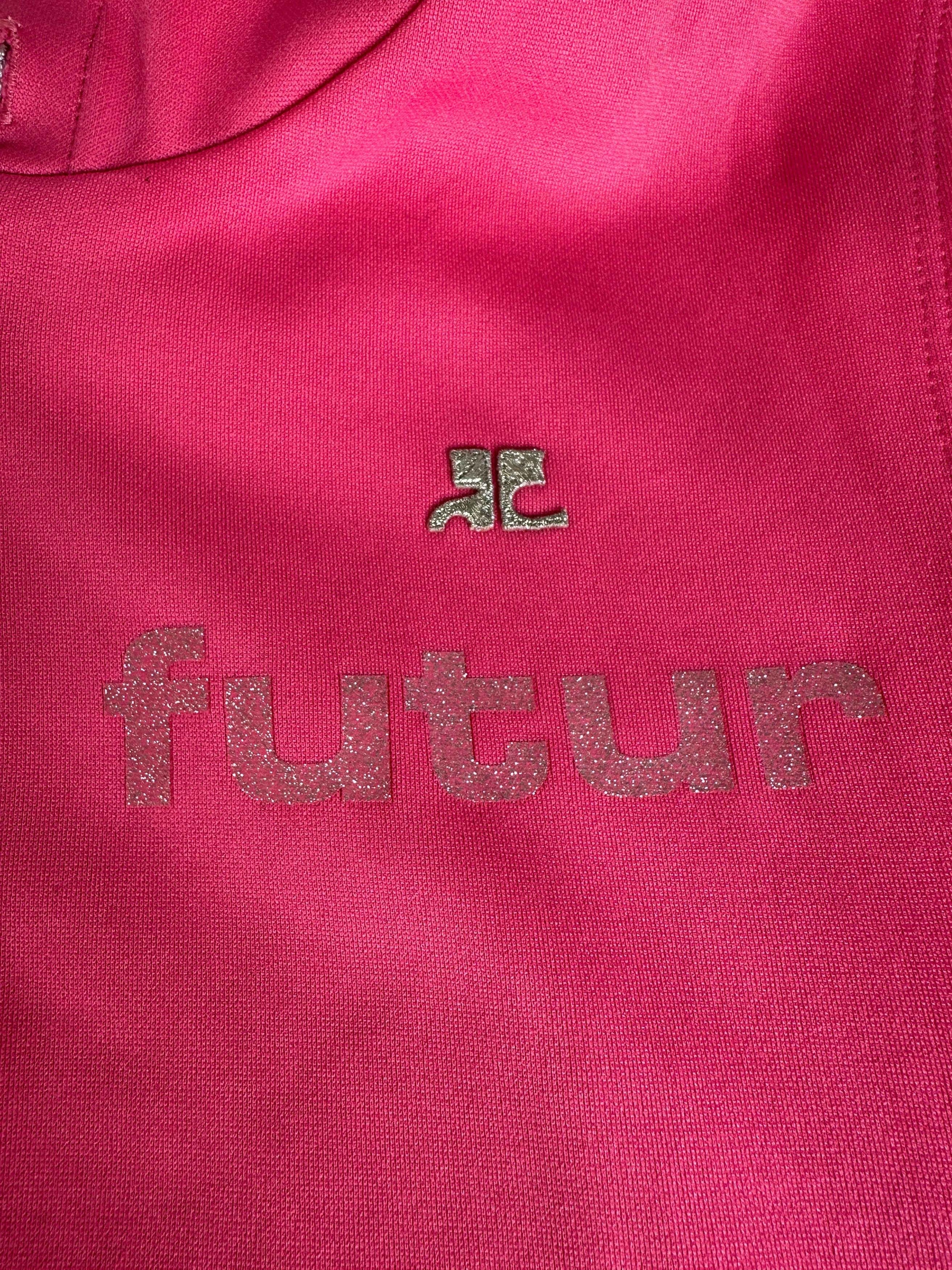 Courreges Vintage Sleeveless Zipper Sport Jacket Pink Size M / US 6-8 / IT 42-44 - 9 Thumbnail