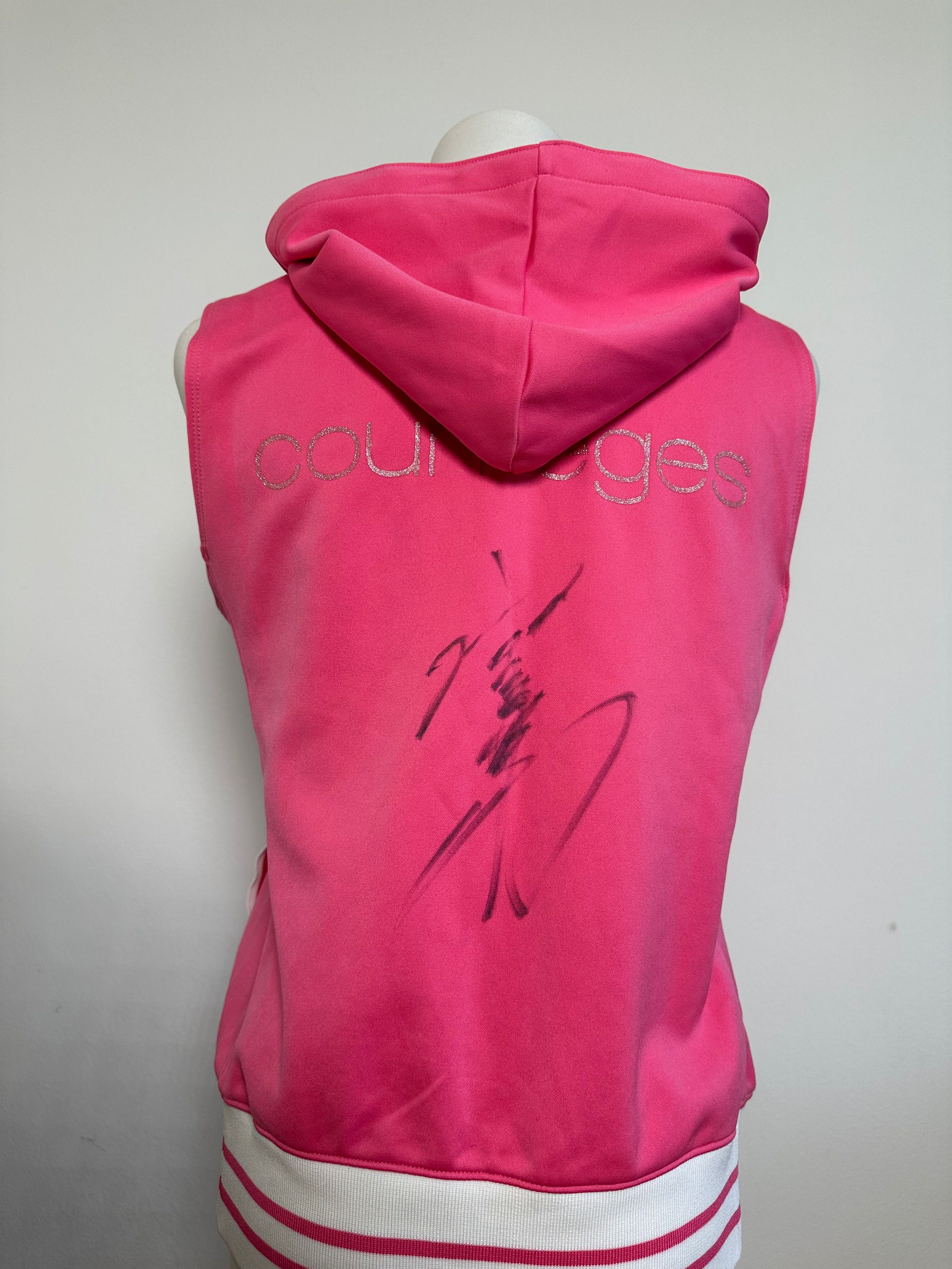 Courreges Vintage Sleeveless Zipper Sport Jacket Pink Size M / US 6-8 / IT 42-44 - 13 Thumbnail