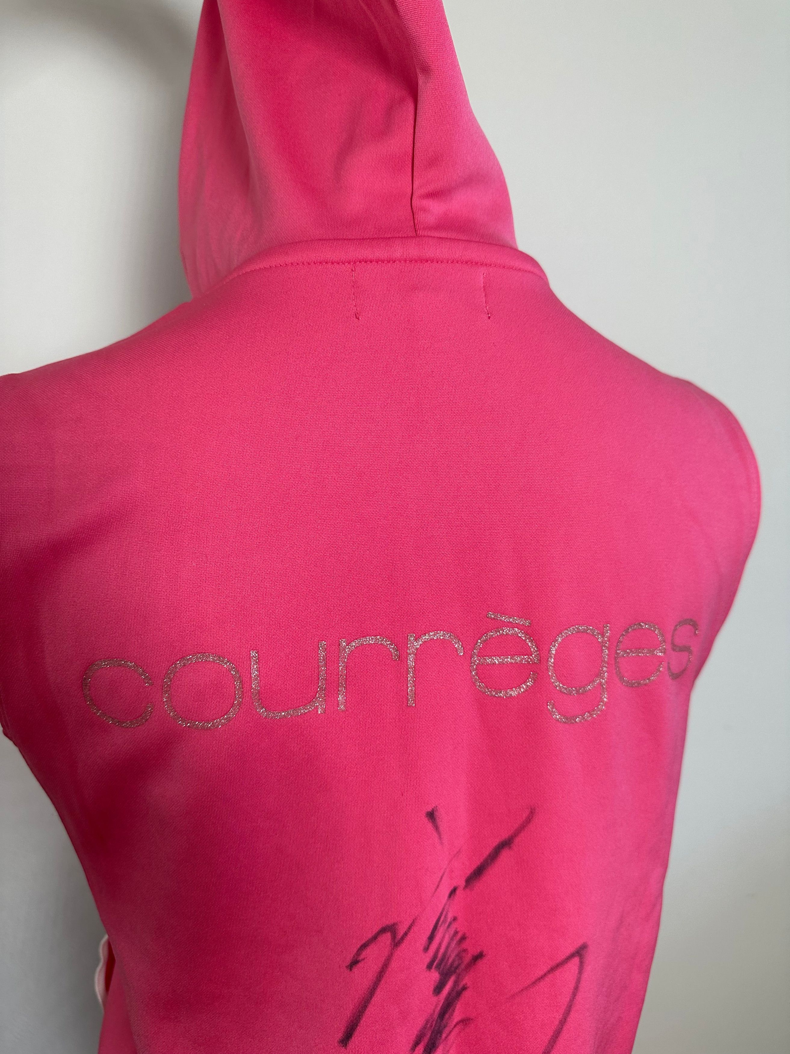Courreges Vintage Sleeveless Zipper Sport Jacket Pink Size M / US 6-8 / IT 42-44 - 4 Thumbnail