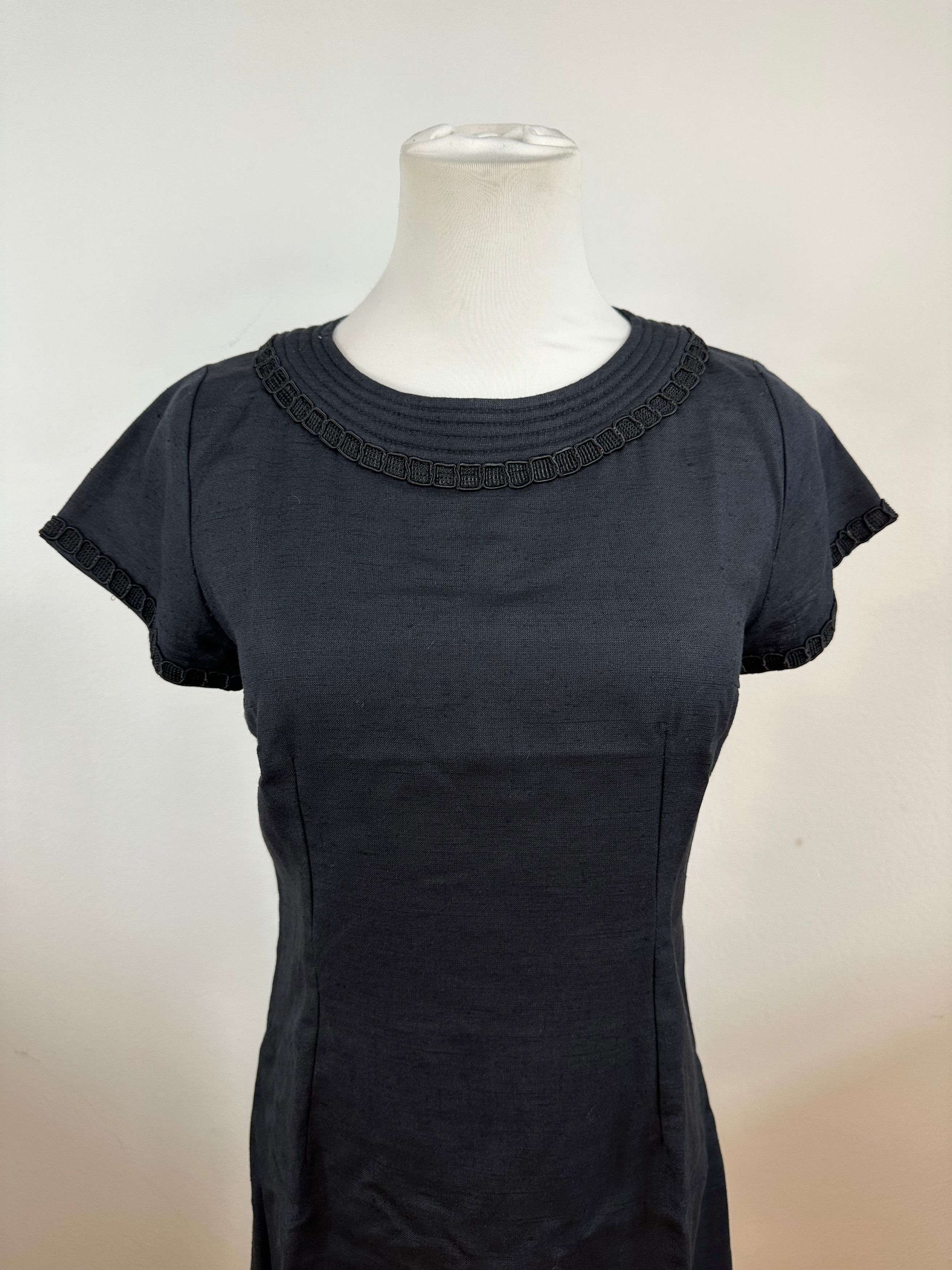 Givenchy Vintage Linen Dress Black M Size S / US 4 / IT 40 - 2 Thumbnail