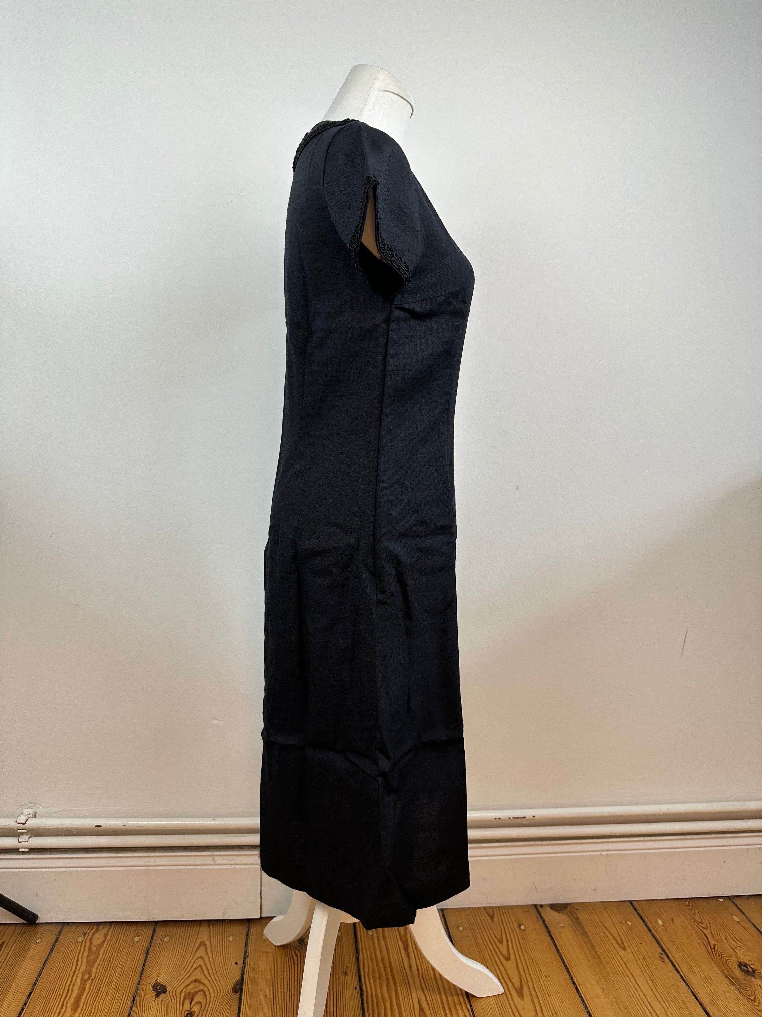 Givenchy Vintage Linen Dress Black M Size S / US 4 / IT 40 - 13 Thumbnail