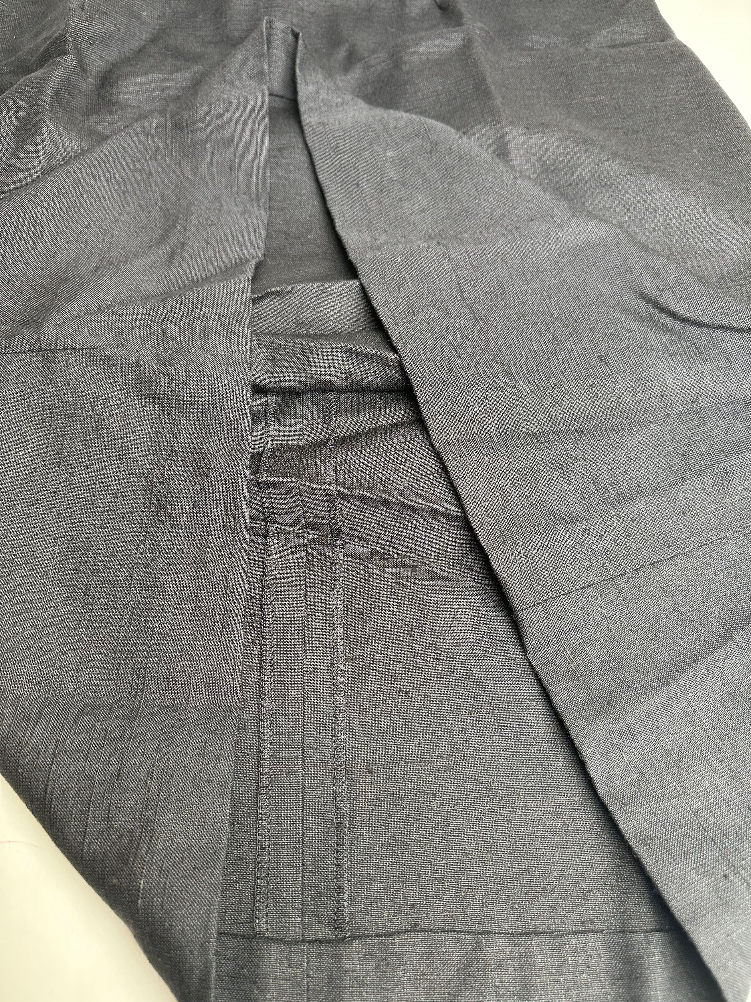Givenchy Vintage Linen Dress Black M Size S / US 4 / IT 40 - 11 Thumbnail