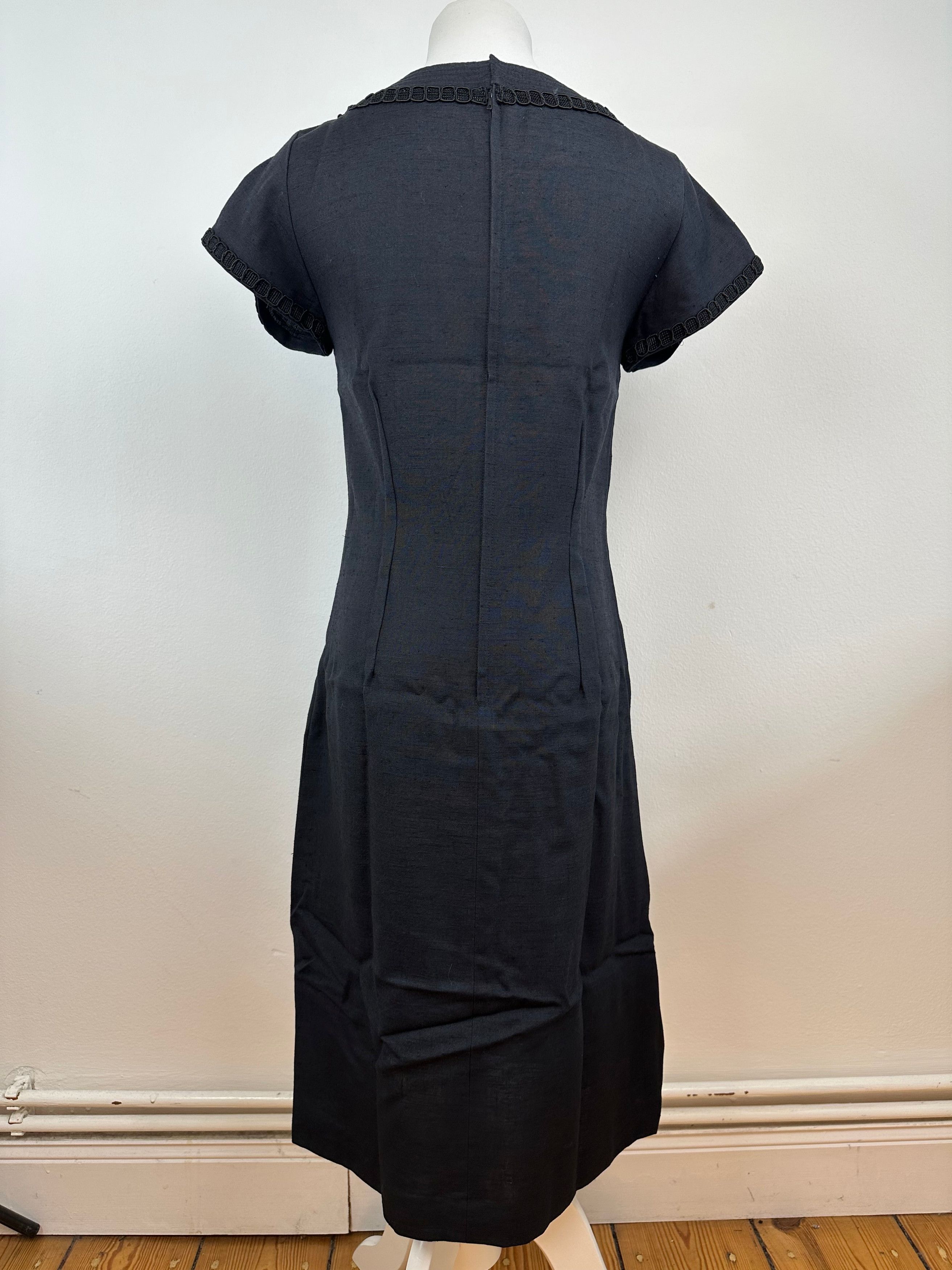 Givenchy Vintage Linen Dress Black M Size S / US 4 / IT 40 - 14 Thumbnail