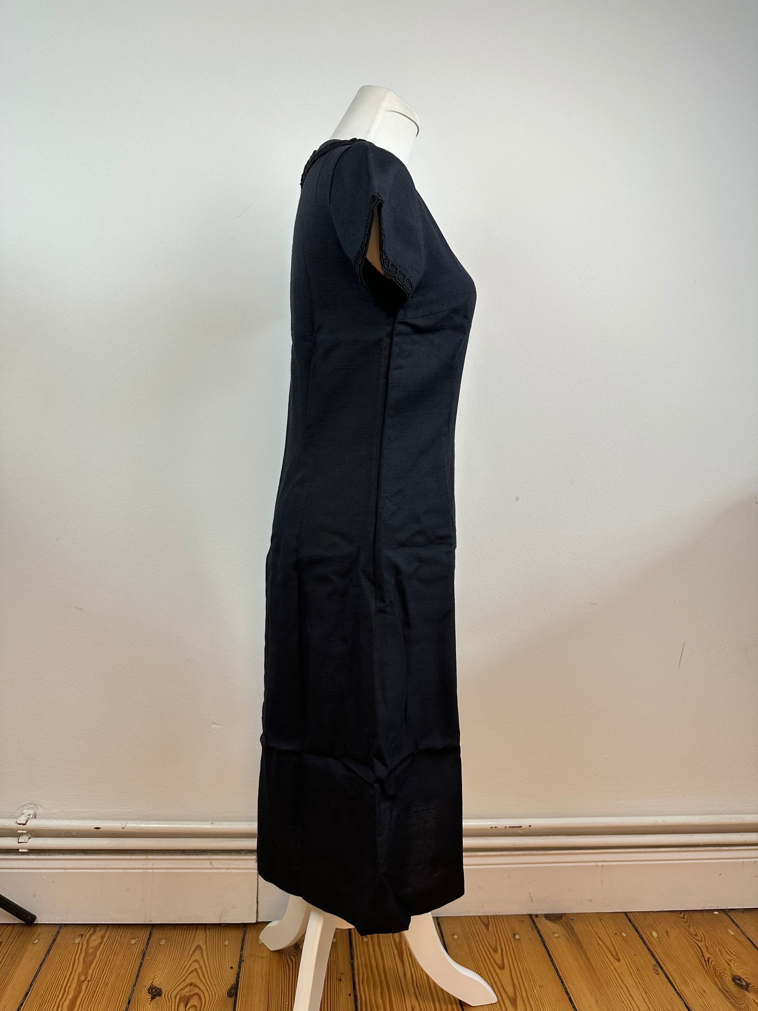 Givenchy Vintage Linen Dress Black M Size S / US 4 / IT 40 - 3 Thumbnail