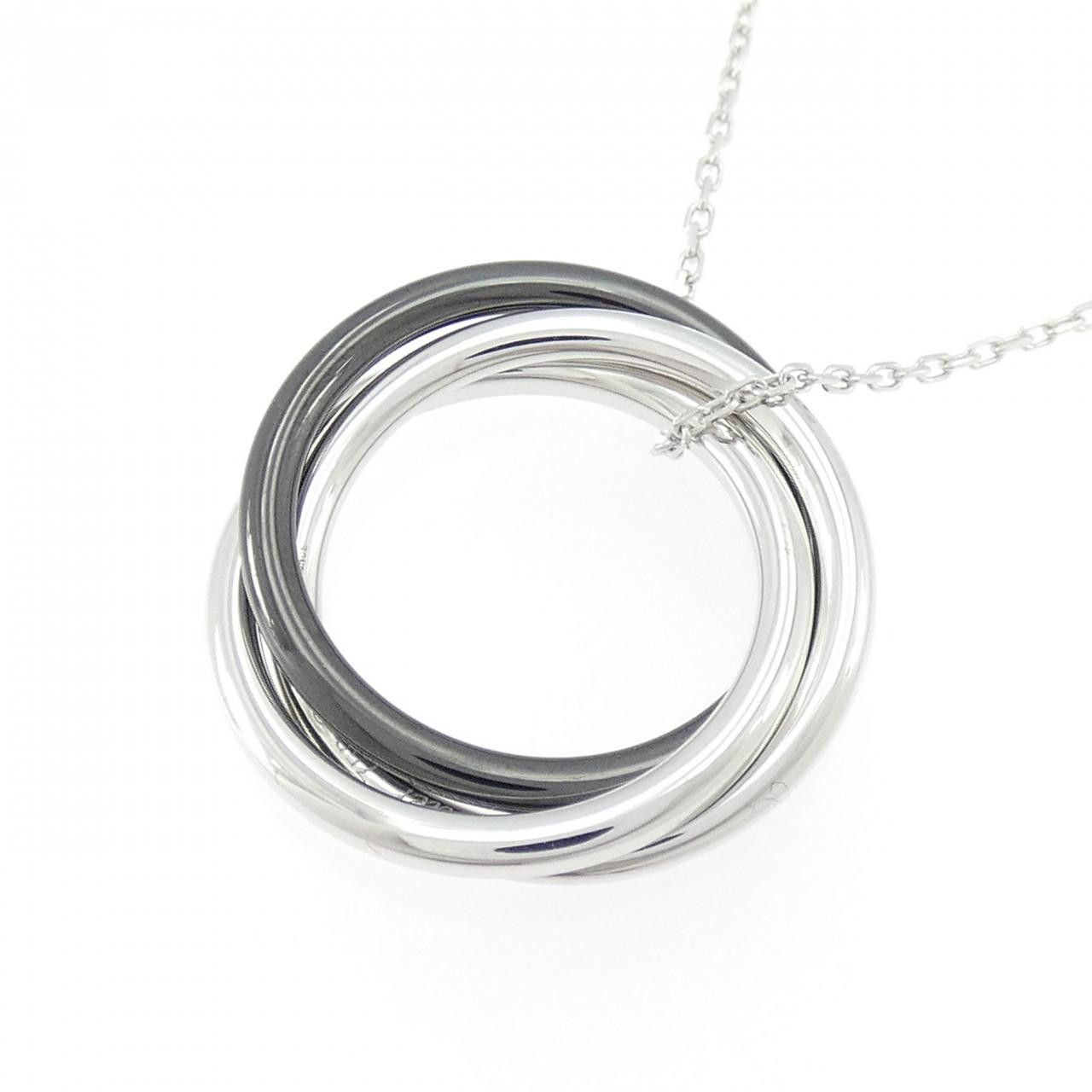 Cartier Cartier Cartier Trinity Black & White 750 White Gold Ceramic Necklace Precious Metal Necklace DUTY FREE for USA Size ONE SIZE - 4 Thumbnail