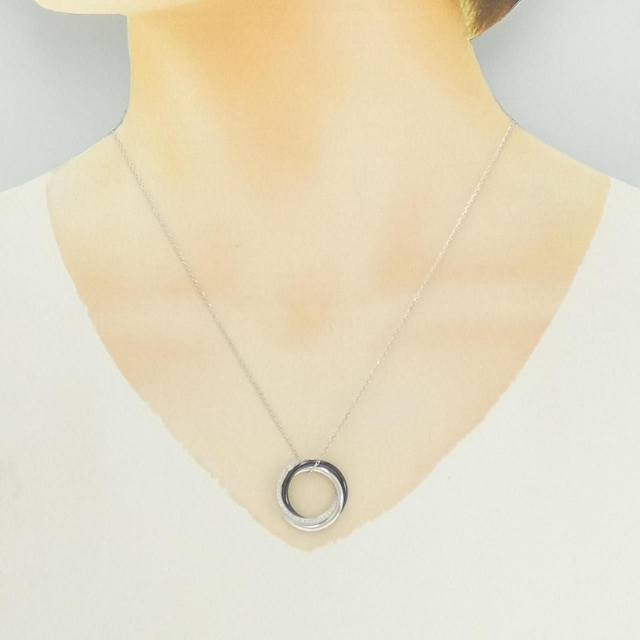 Cartier Cartier Cartier Trinity Black & White 750 White Gold Ceramic Necklace Precious Metal Necklace DUTY FREE for USA Size ONE SIZE - 6 Thumbnail