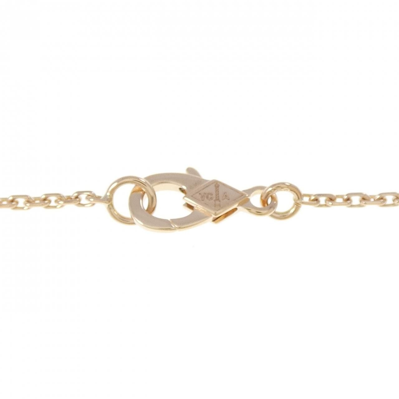 Van Cleef & Arpels Van Cleef & Arpels Van Cleef & Arpels Vintage Alhambra 750 Pink Gold Diamond Bulls Eye Necklace Limited Precious Metal Necklace DUTY FREE for USA Size ONE SIZE - 5 Thumbnail