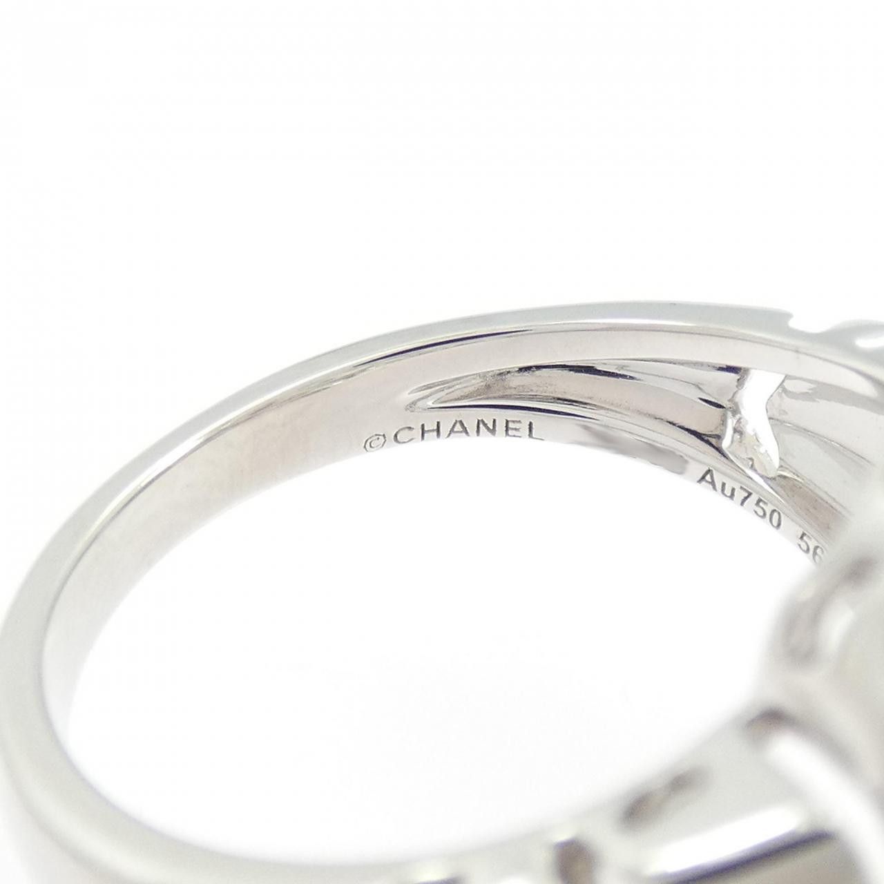Chanel Chanel Chanel Sous Le Lion 18K White Gold Diamond Ring Size 15.5 Precious Metal Ring DUTY FREE for USA Size ONE SIZE - 4 Thumbnail