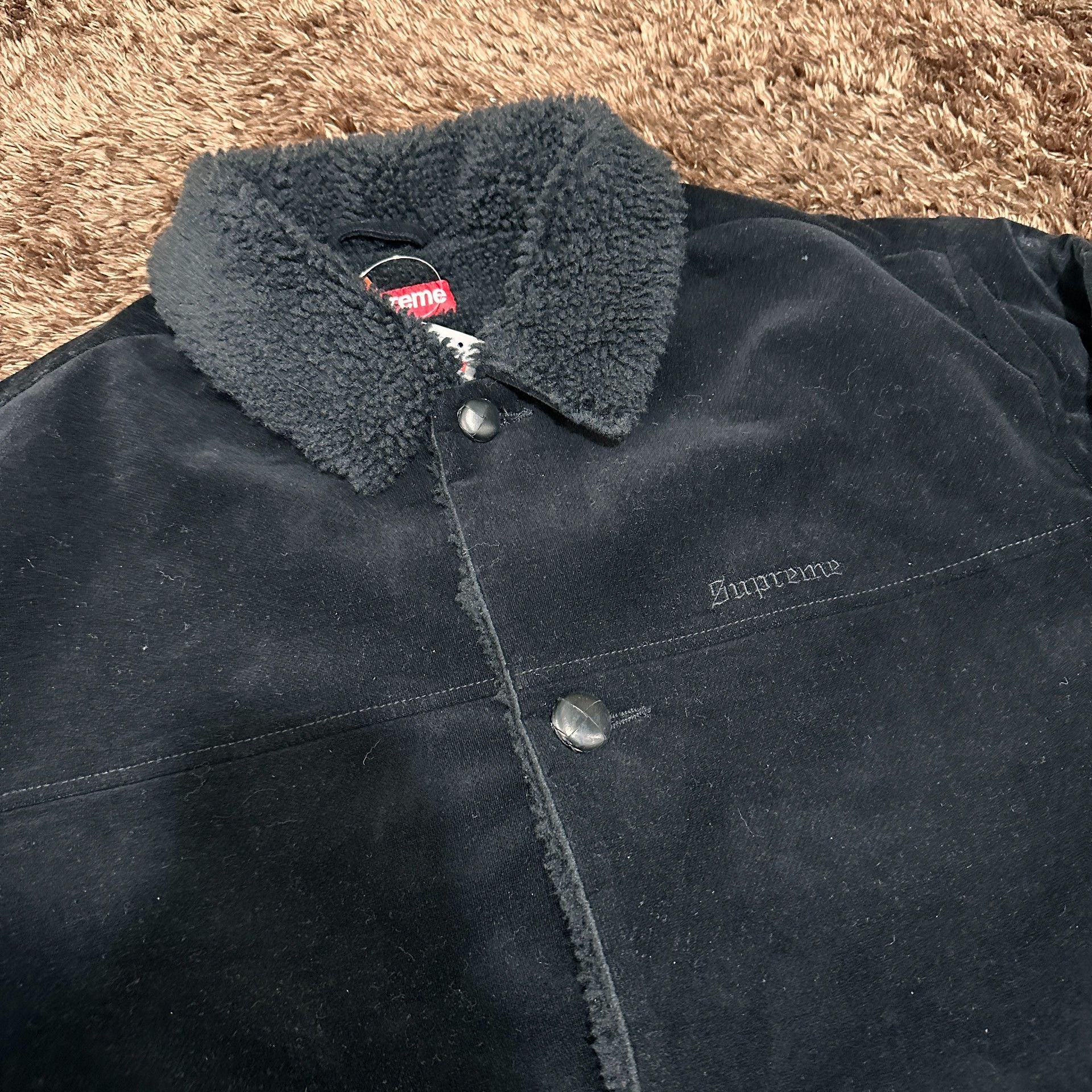Supreme Supreme Black Heavy Coat xl Men Size US XL / EU 56 / 4 - 2 Thumbnail