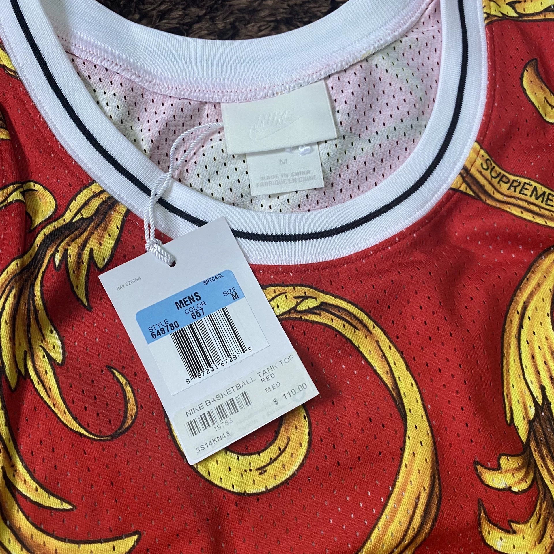Nike Nike Basketball Red Jersey s Men Size US S / EU 44-46 / 1 - 2 Thumbnail
