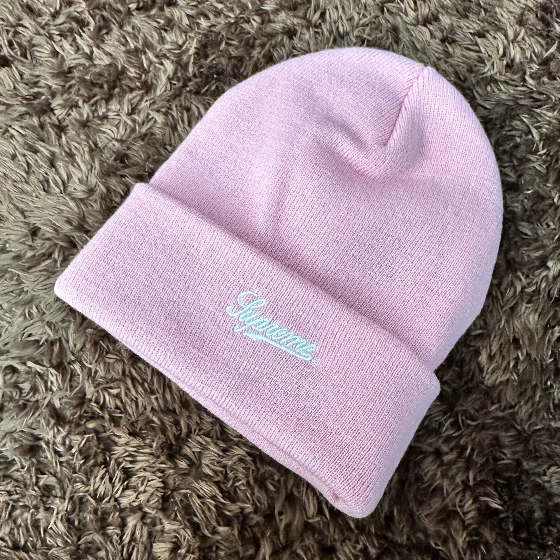 Supreme Supreme Knit Pink Hat one size Men Size ONE SIZE - 2 Thumbnail