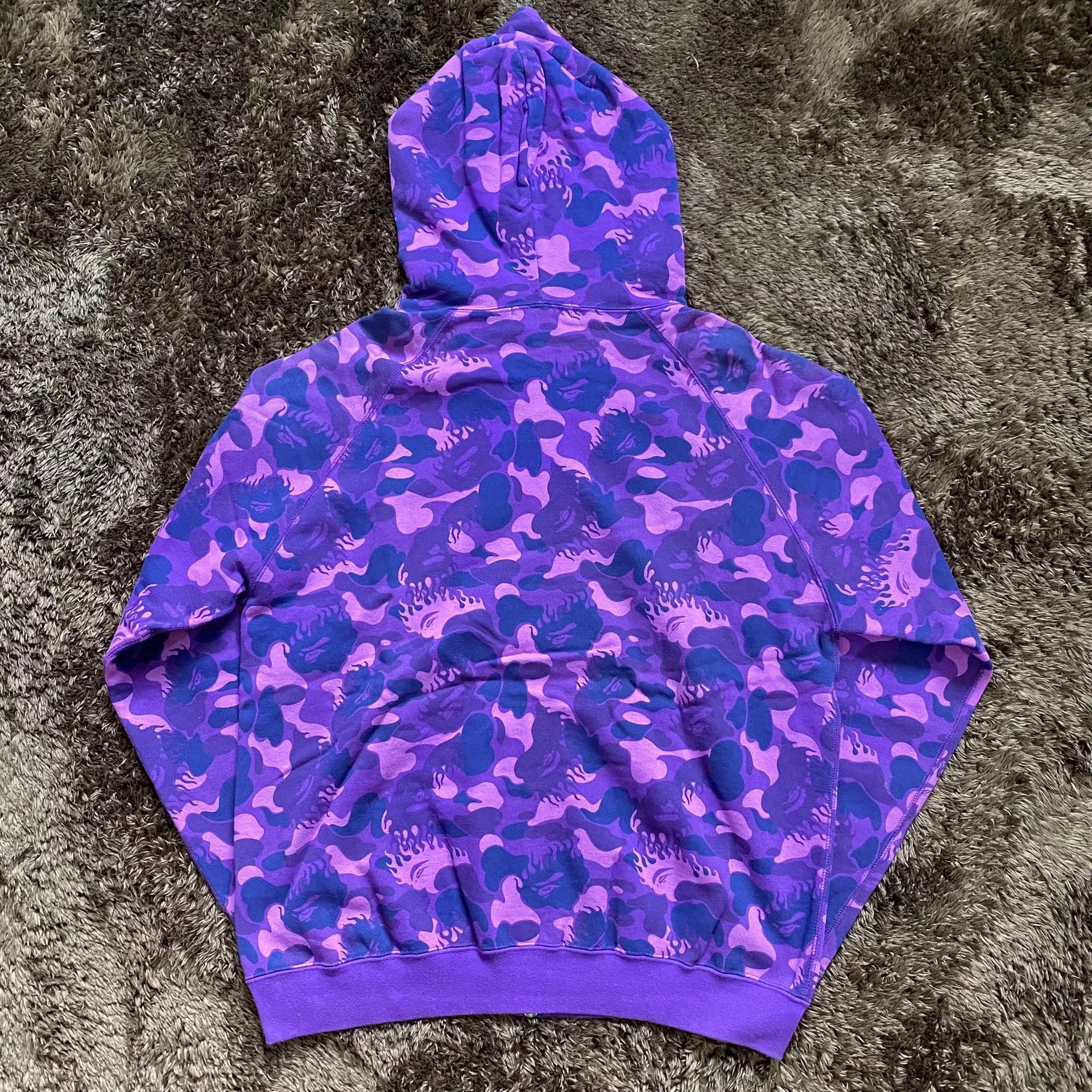 Bape Bape Camo Purple Hoodie m Men Size US M / EU 48-50 / 2 - 5 Thumbnail