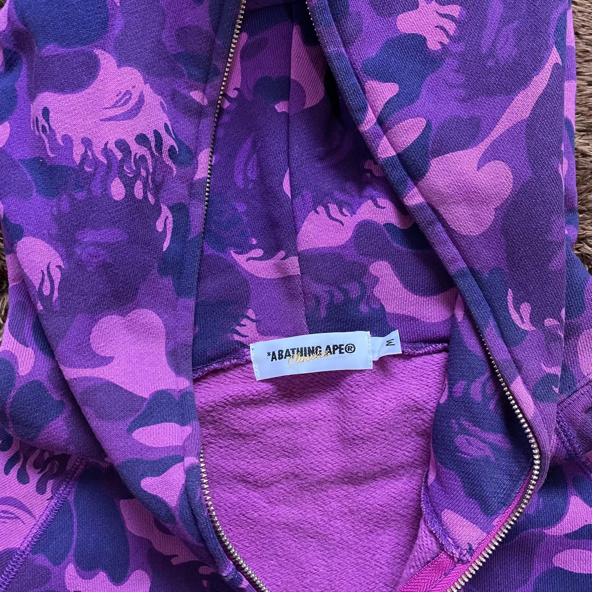 Bape Bape Camo Purple Hoodie m Men Size US M / EU 48-50 / 2 - 4 Thumbnail