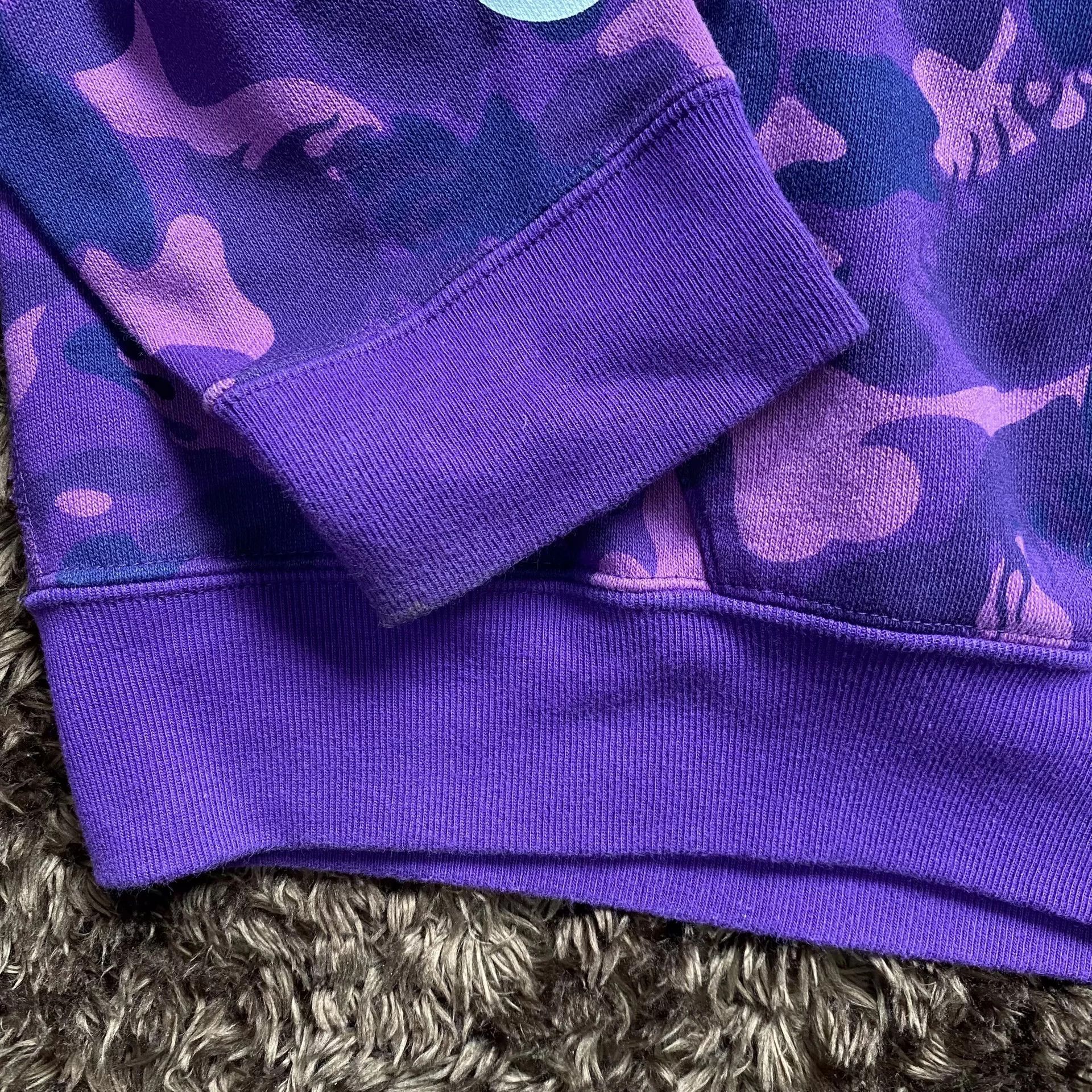 Bape Bape Shark Purple Hoodie m Men Size US M / EU 48-50 / 2 - 3 Thumbnail