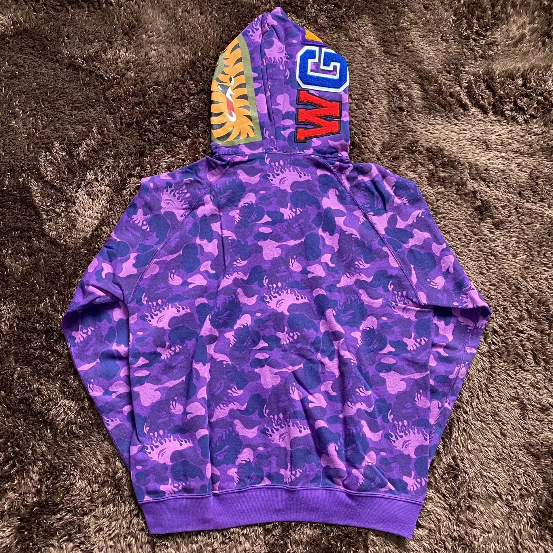 Bape Bape Shark Purple Hoodie m Men Size US M / EU 48-50 / 2 - 5 Thumbnail