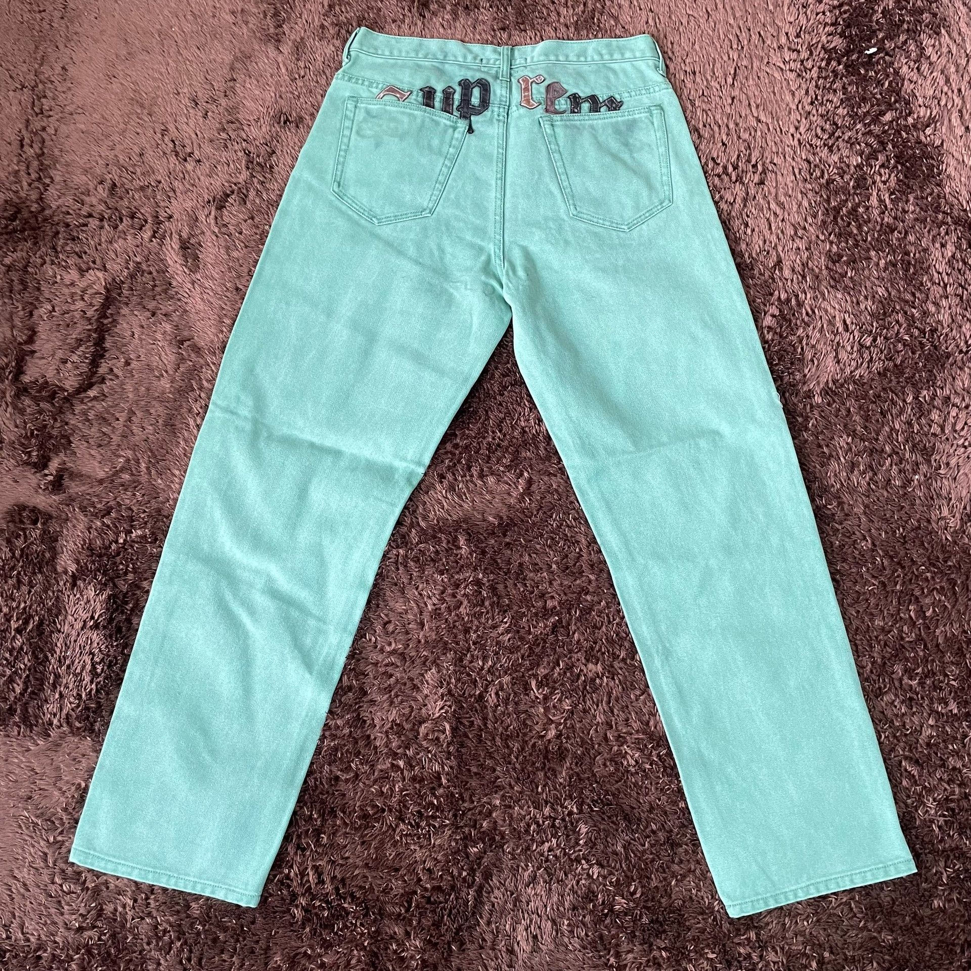 Supreme Supreme Denim Green Denim Jeans 32 Men Size US 32 / EU 48 - 4 Thumbnail