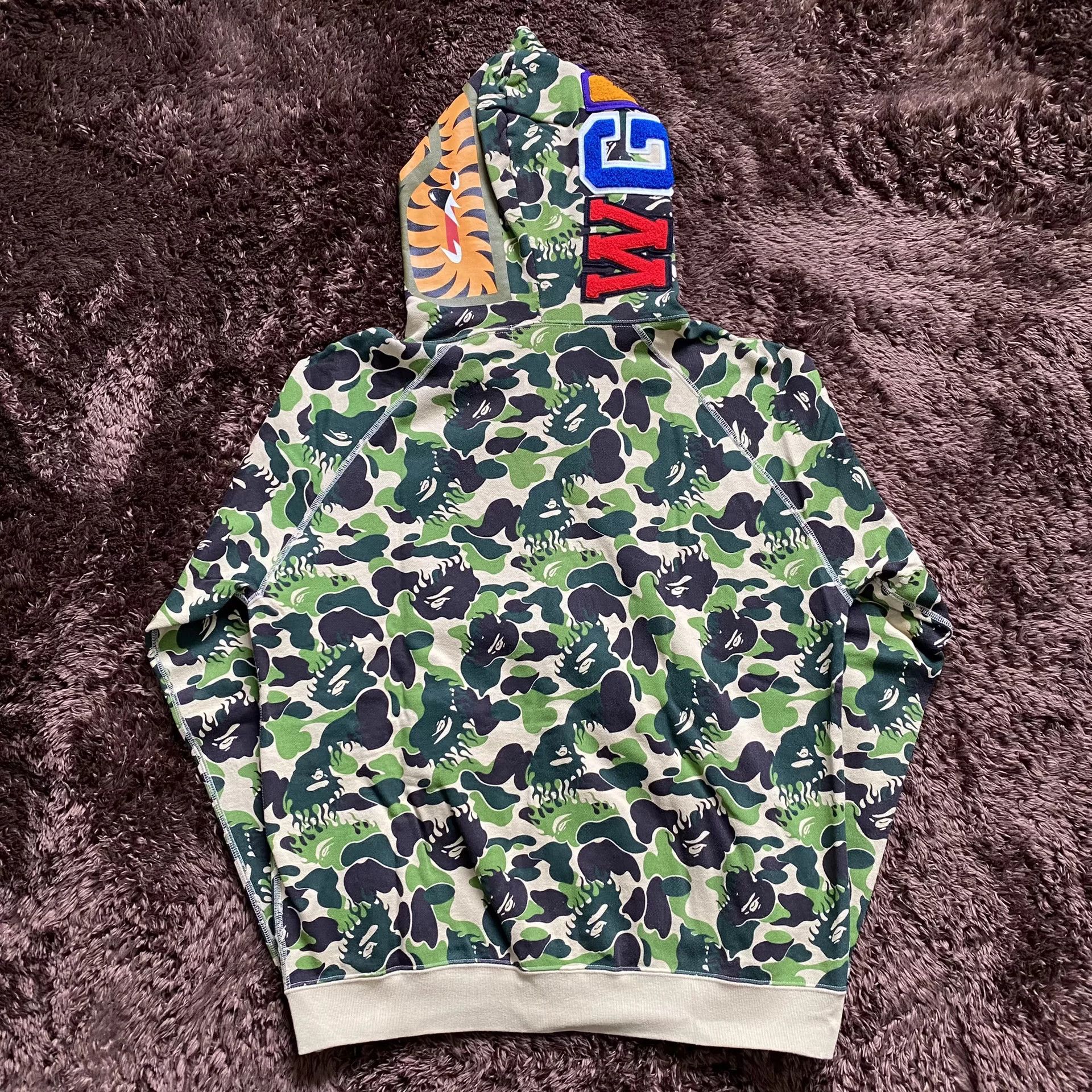 Bape Bape Shark Green Hoodie m Men Size US M / EU 48-50 / 2 - 6 Thumbnail