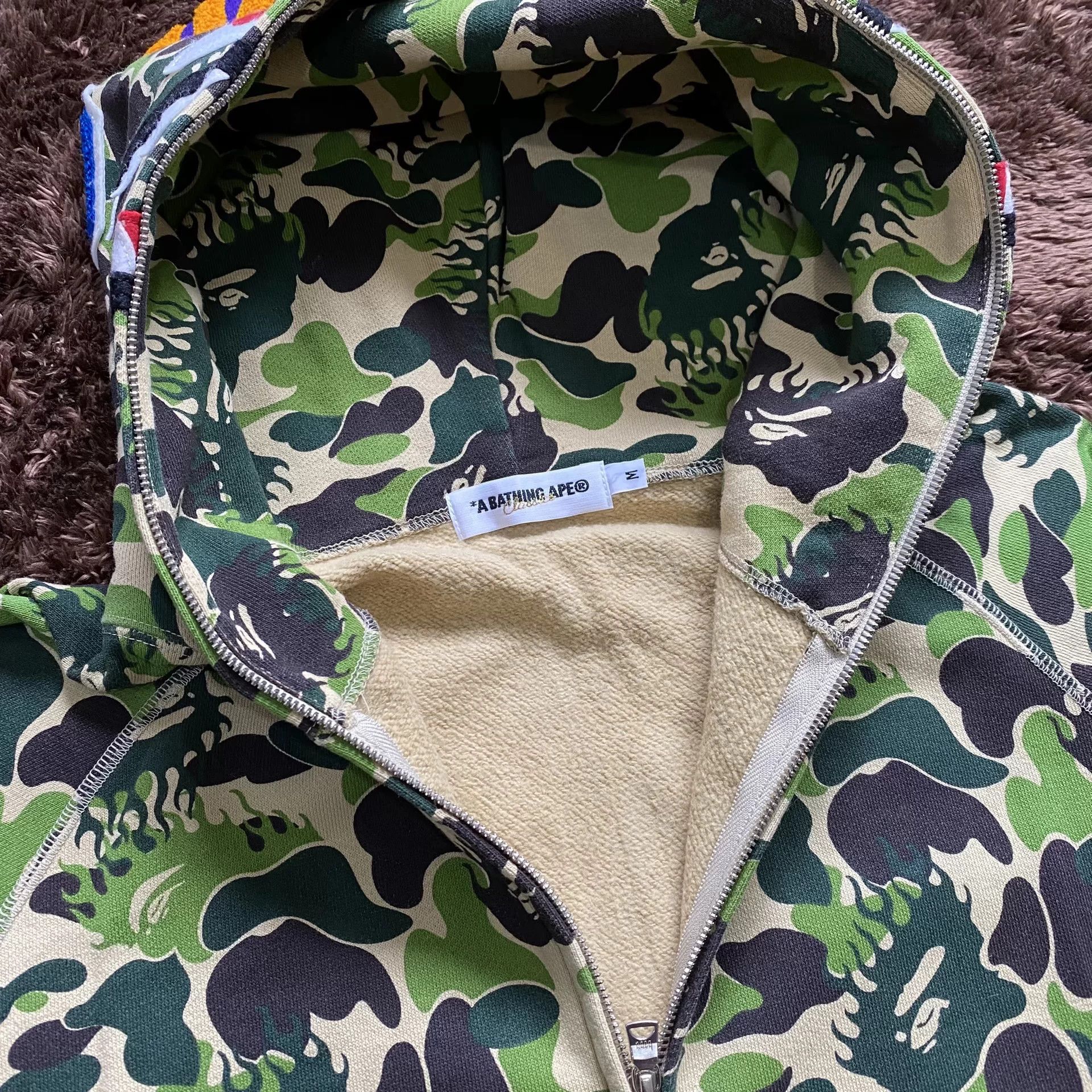 Bape Bape Shark Green Hoodie m Men Size US M / EU 48-50 / 2 - 3 Thumbnail