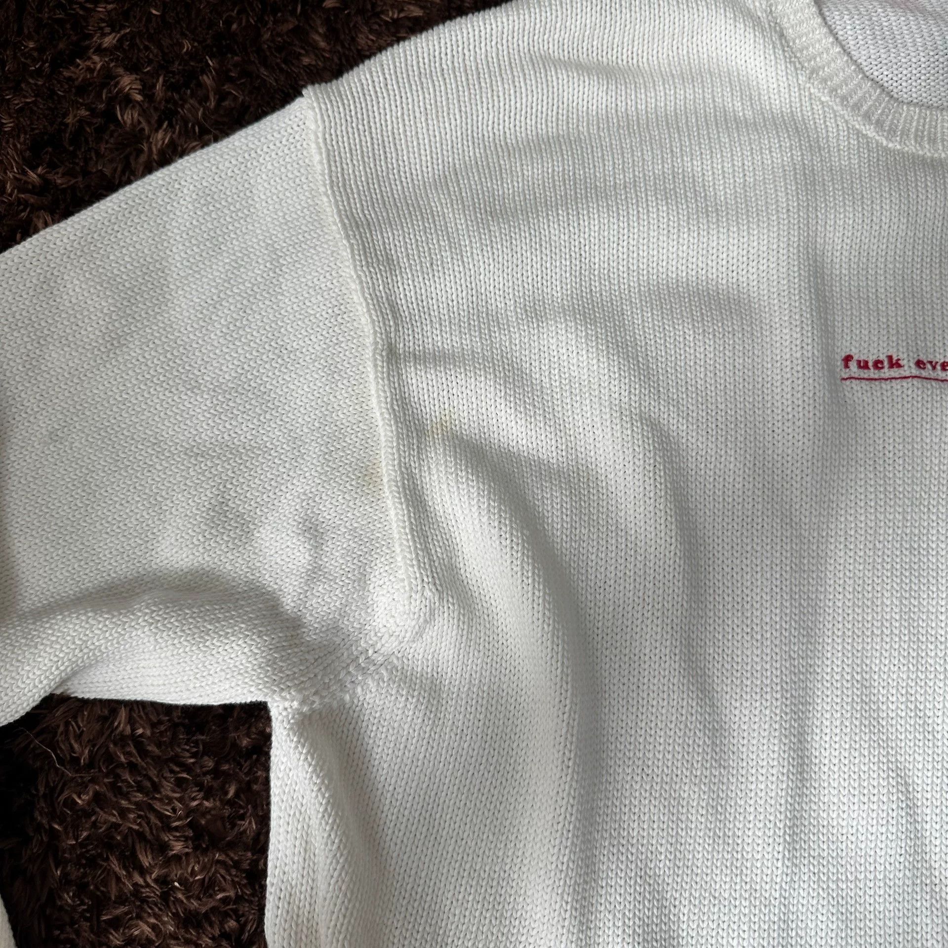 Supreme Supreme White Sweater L Women Size L / US 10 / IT 46 - 3 Thumbnail