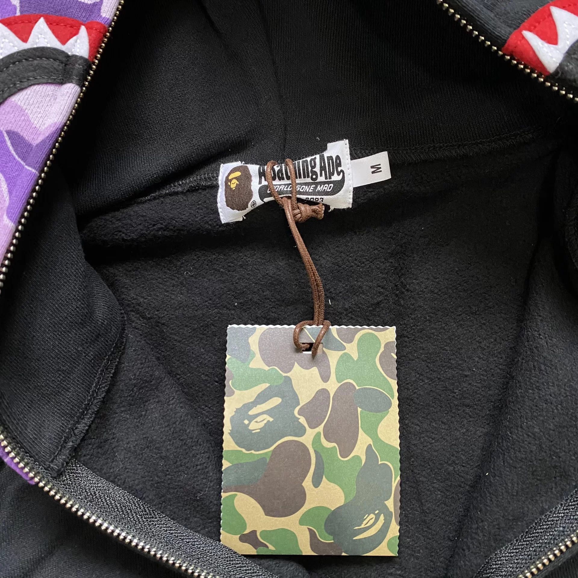 Bape Bape Shark Purple Hoodie m Men Size US M / EU 48-50 / 2 - 5 Thumbnail
