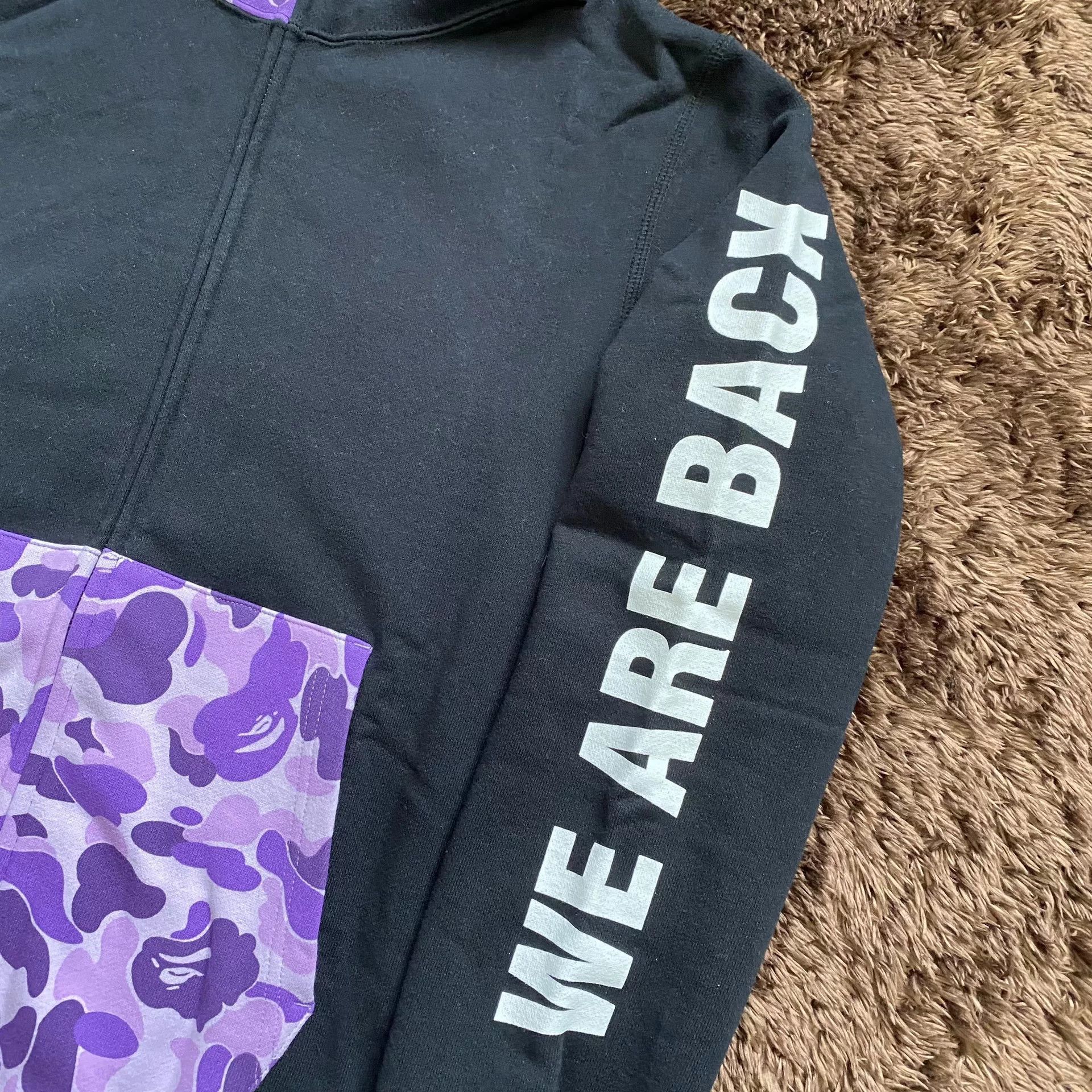Bape Bape Shark Purple Hoodie m Men Size US M / EU 48-50 / 2 - 2 Thumbnail