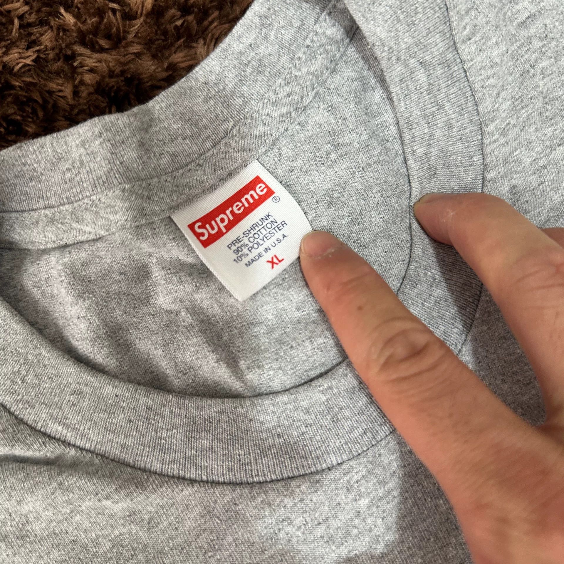 Supreme Supreme Gray T-Shirt xl Men Size US XL / EU 56 / 4 - 3 Thumbnail