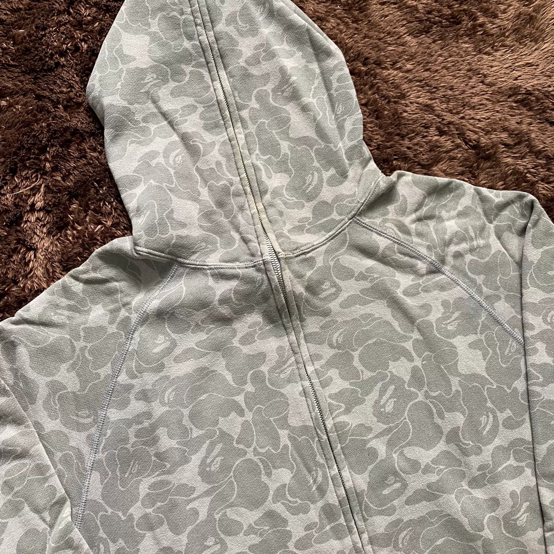 Bape Bape Camo Gray Hoodie m Men Size US M / EU 48-50 / 2 - 2 Thumbnail