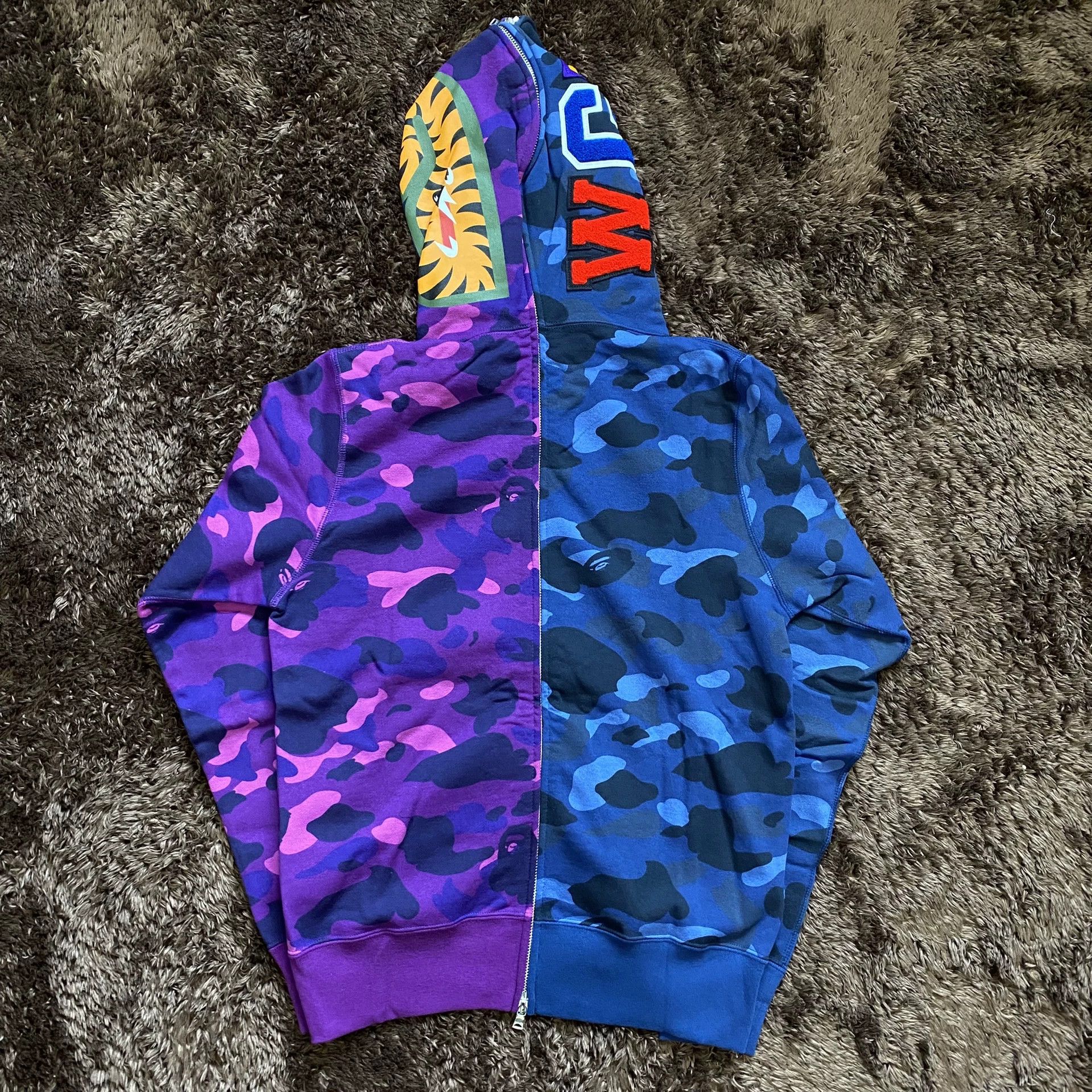 Bape Bape Shark Purple Hoodie m Men Size US M / EU 48-50 / 2 - 4 Thumbnail