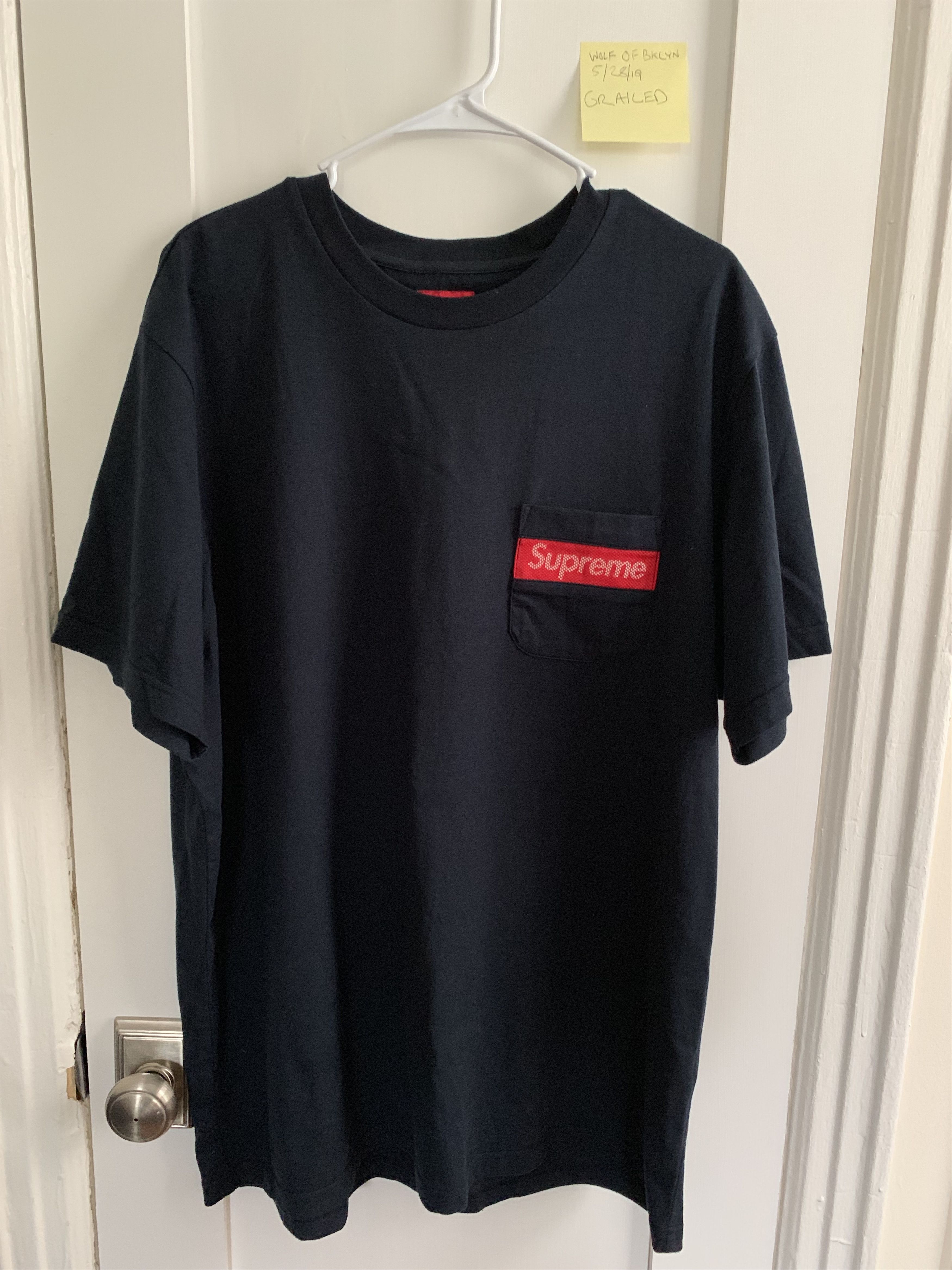 image of Navy Supreme Mesh Stripe Bogo Tee Xl, Men's