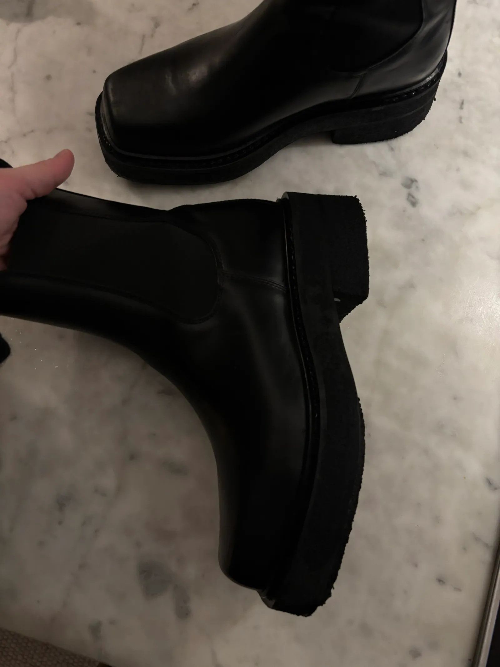 Eytys Eytys Ortega Leather Black Boots Size US 9 / IT 39 - 4 Thumbnail